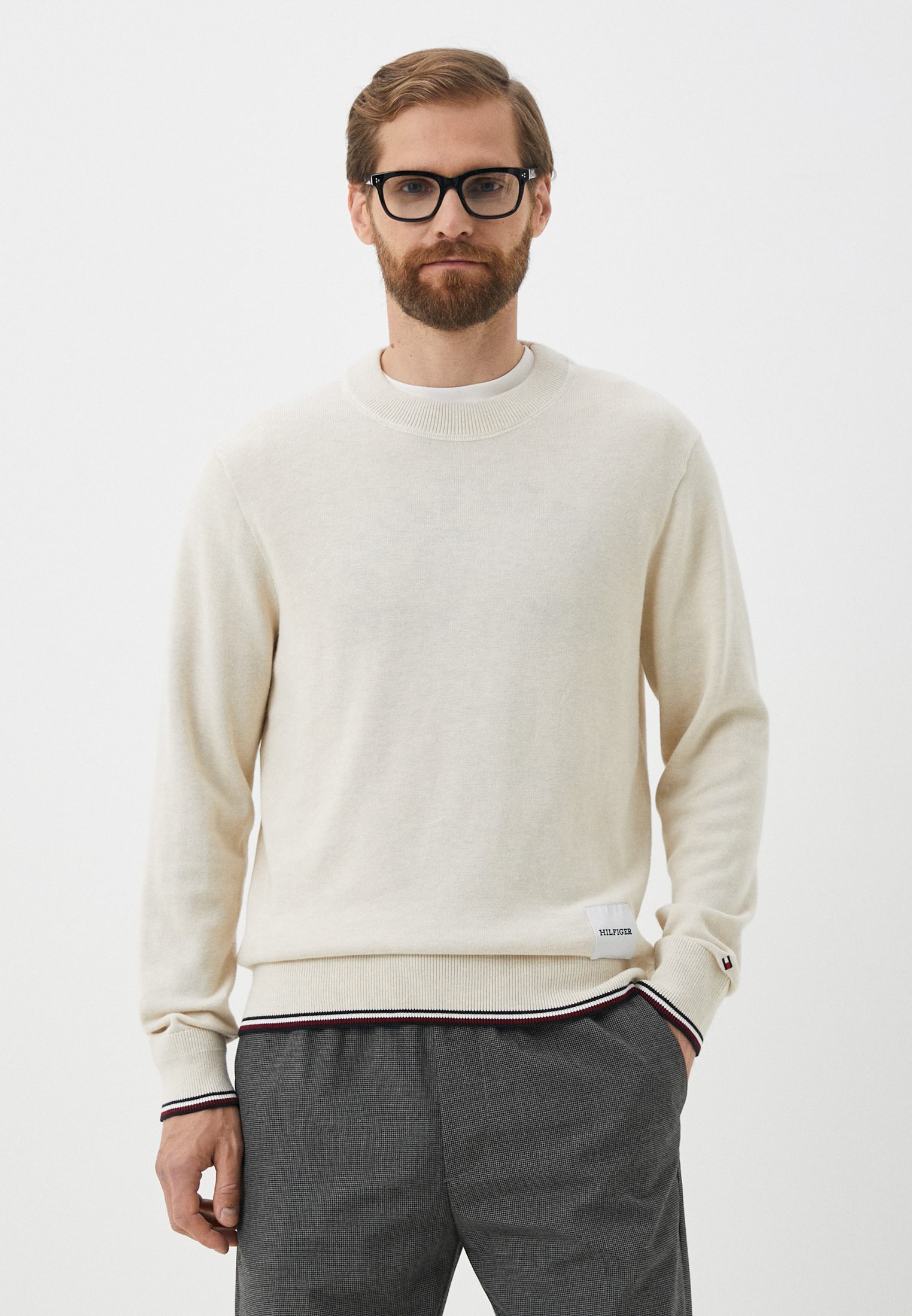 Джемпер Tommy Hilfiger, цвет: бежевый, RTLACU659801 — купить в интернет ...