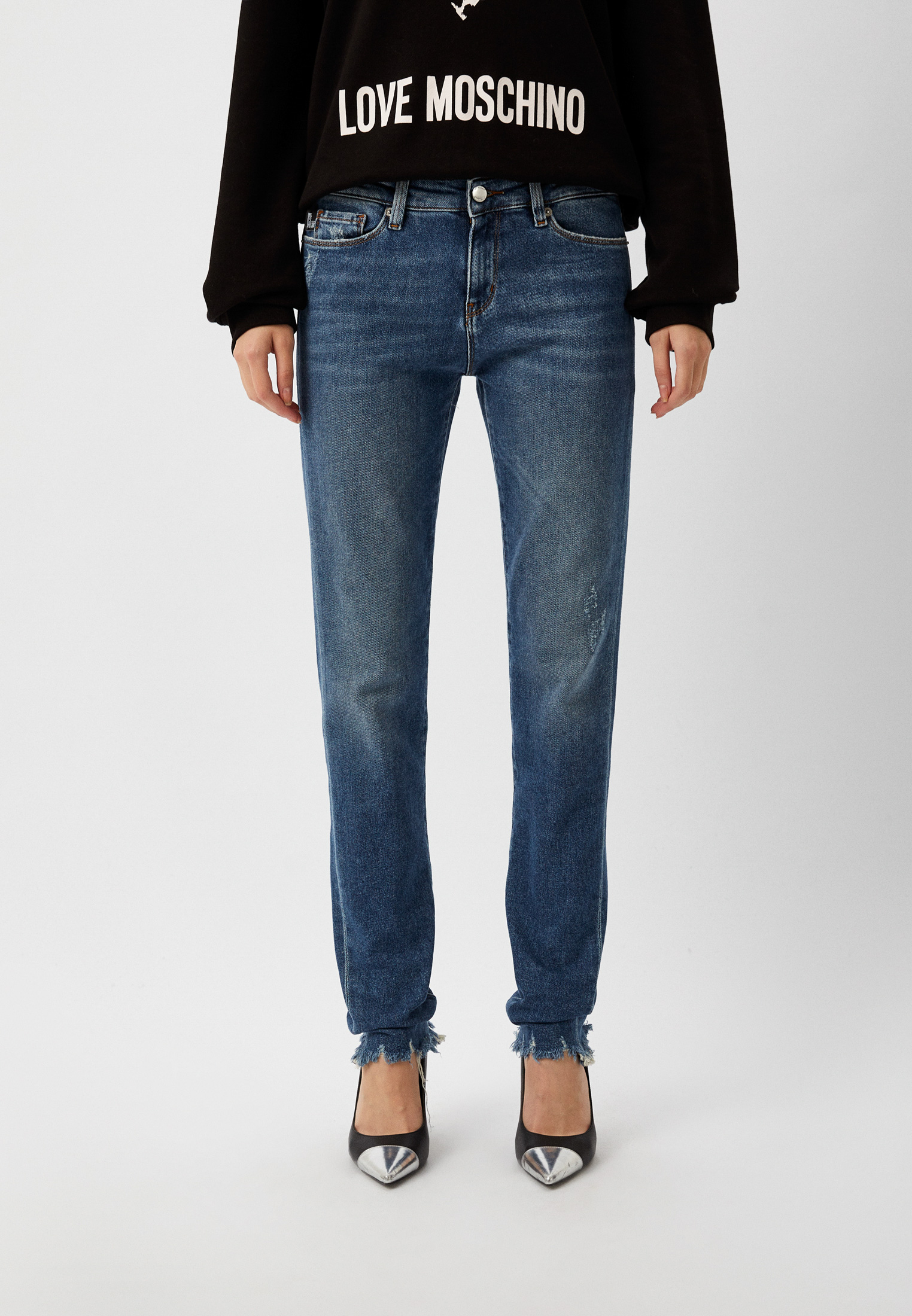 Джинсы Love Moschino, цвет: синий, RTLACU690601 — купить в интернет ...