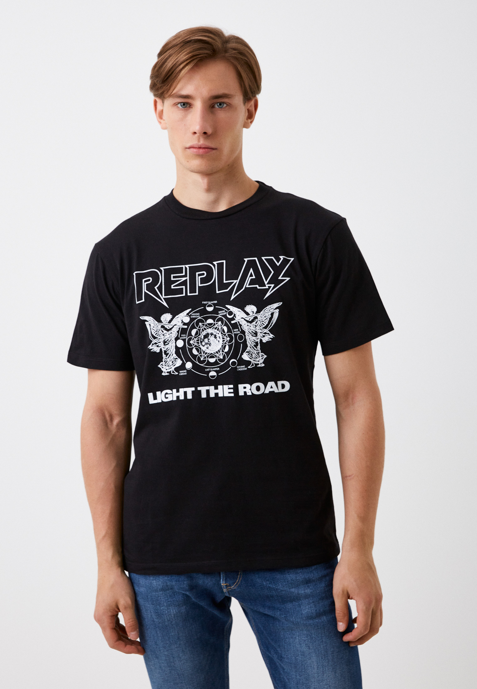 Футболка Replay, цвет: черный, RTLACU769801 — купить в интернет ...