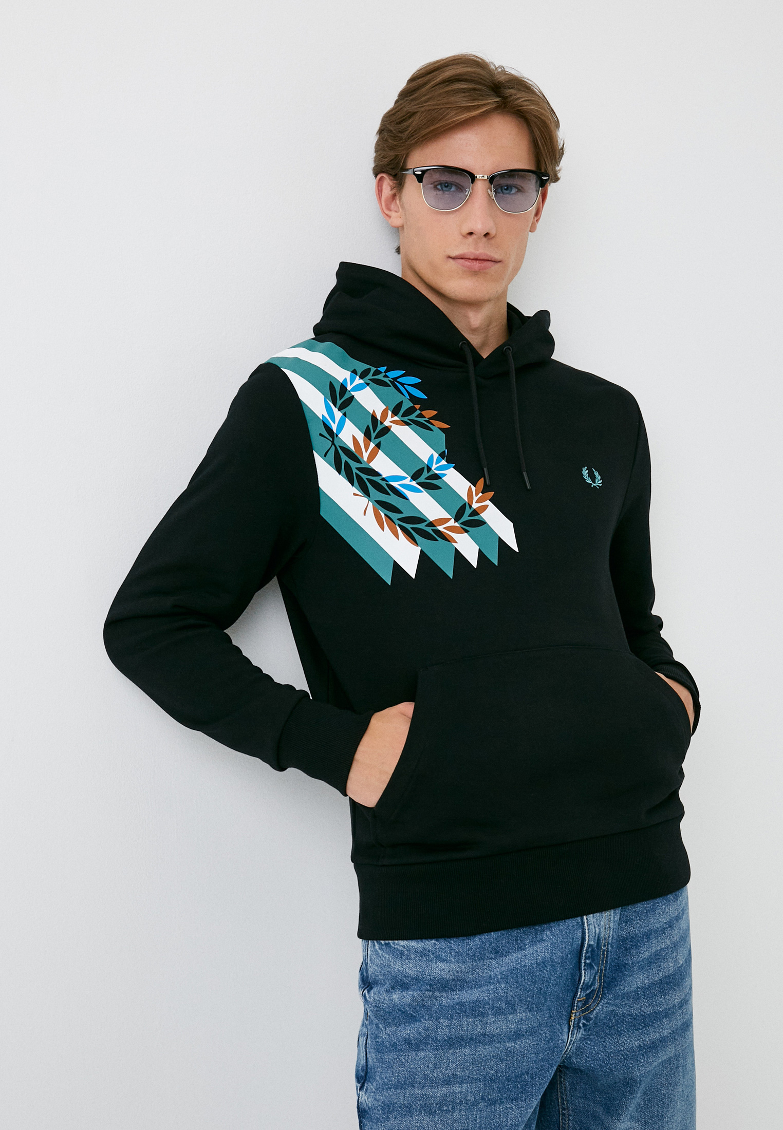 Худи Fred Perry, цвет: черный, RTLACU850201 — купить в интернет ...