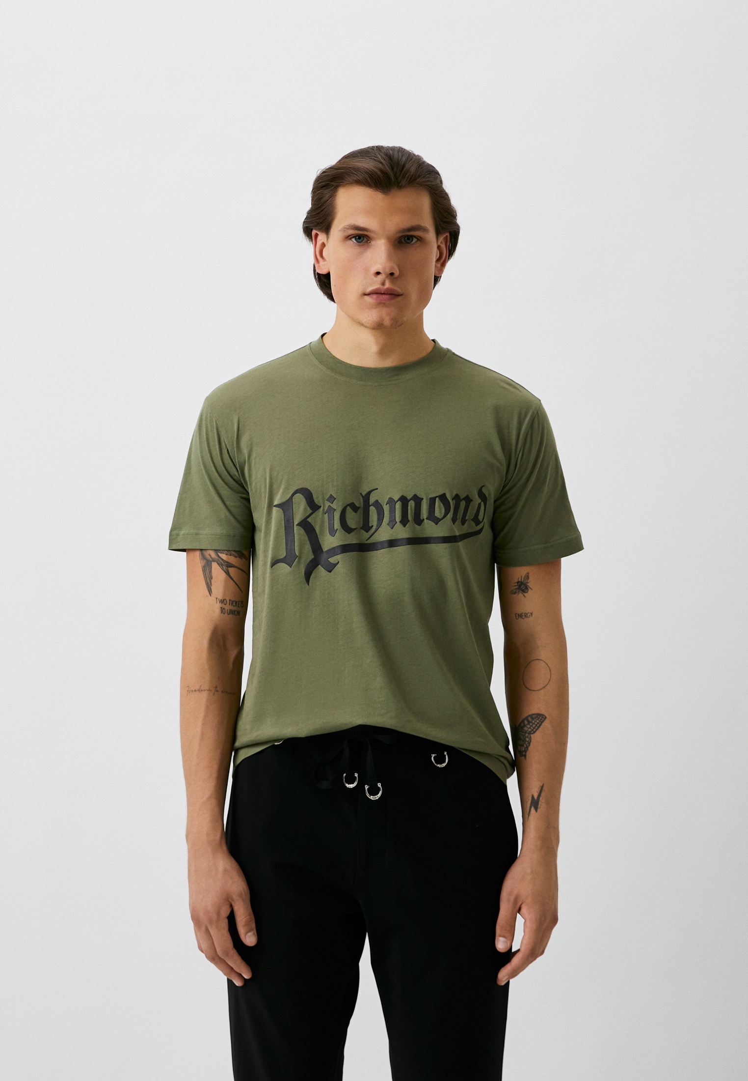 Футболка John Richmond, цвет: хаки, RTLACV128001 — купить в интернет ...