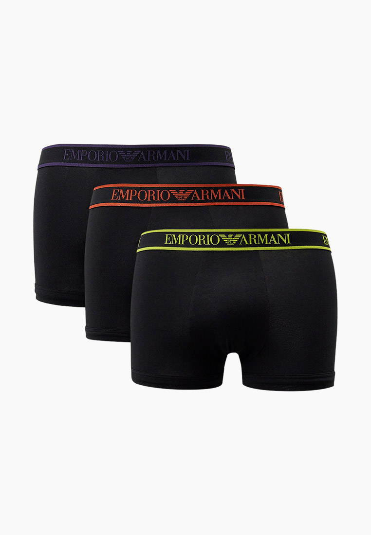 Трусы 3 шт. Emporio Armani, цвет: черный, RTLACV189301 — купить в ...