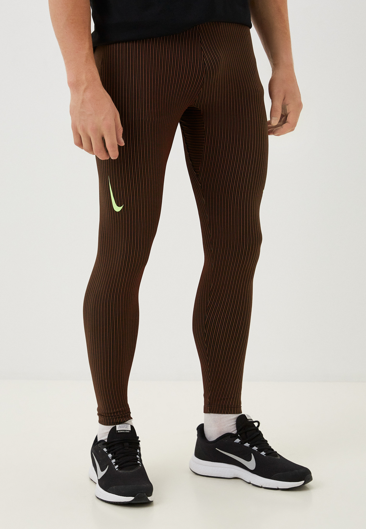 Тайтсы Nike M NK DFADV AROSWFT TIGHT, цвет: коричневый, RTLACV264701 ...