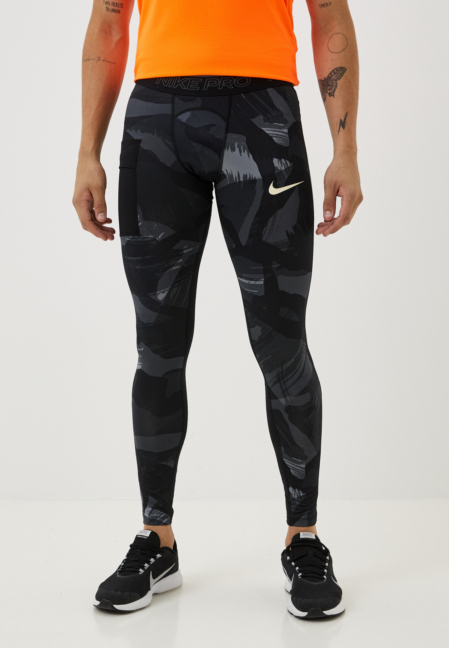 Тайтсы Nike M NP DF TIGHT CAMO, цвет: серый, RTLACV254501 — купить в ...