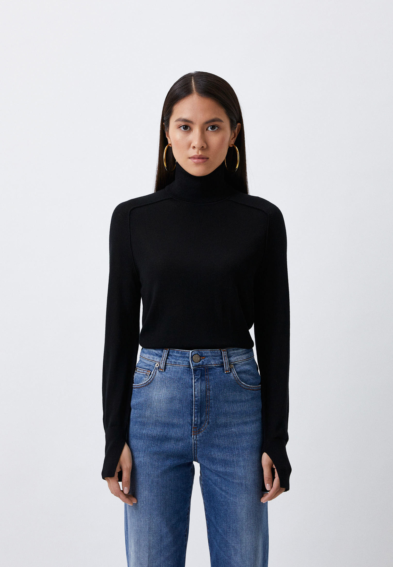 Водолазка Calvin Klein, цвет: черный, RTLACV515501 — купить в интернет ...