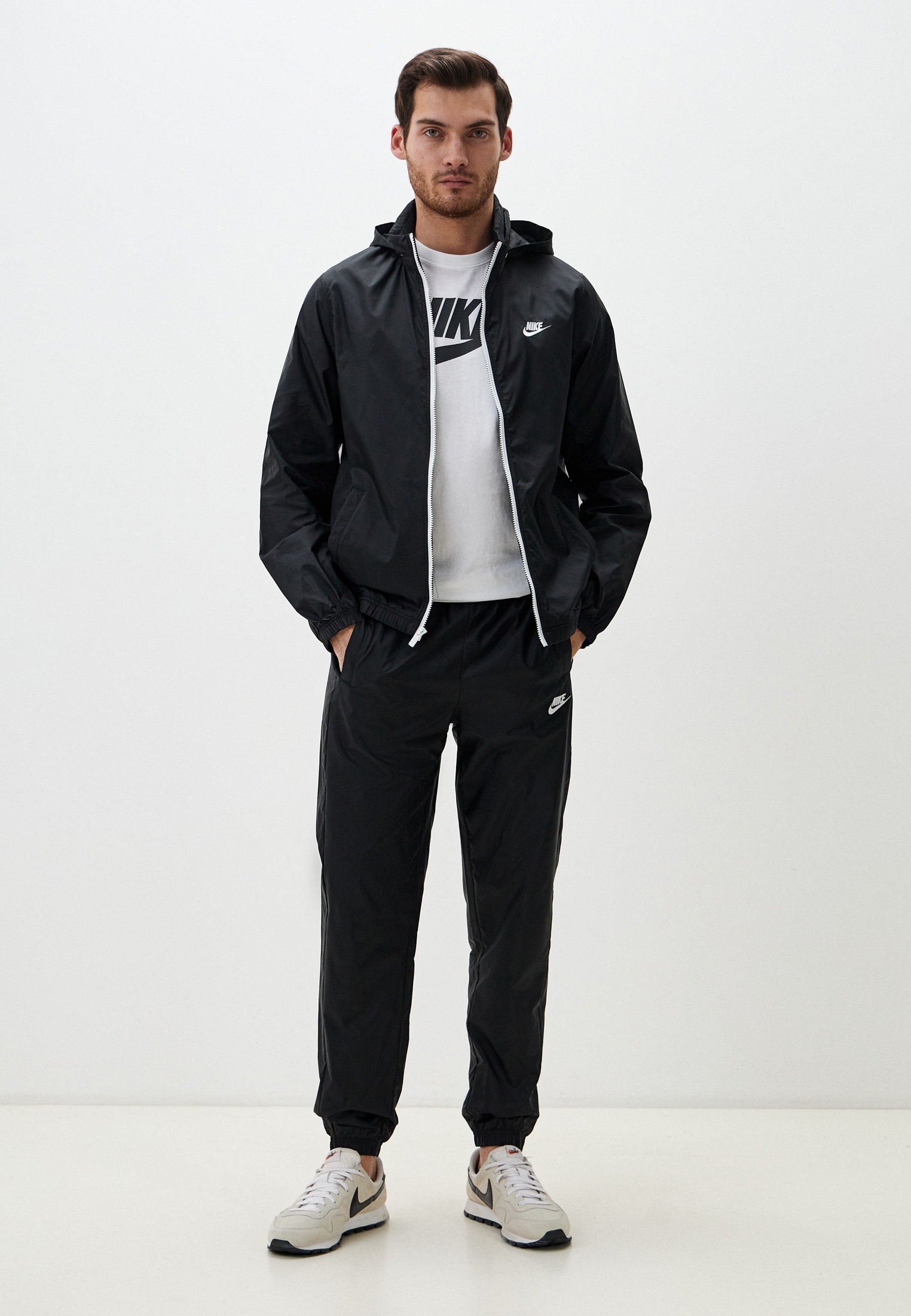Костюм спортивный Nike Club Lined Woven Track Suit, цвет: черный ...