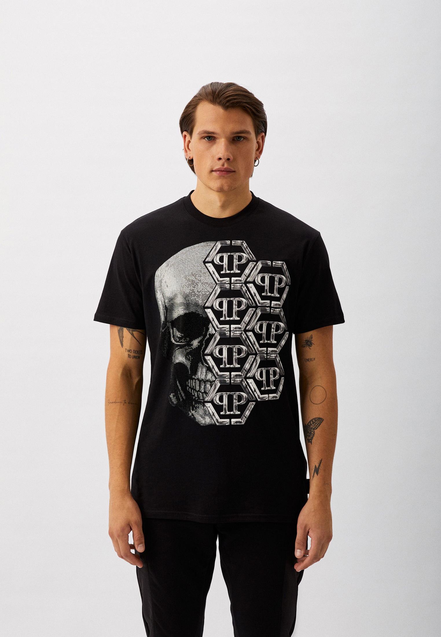 Футболка Philipp Plein, цвет: черный, RTLACV807301 — купить в интернет ...