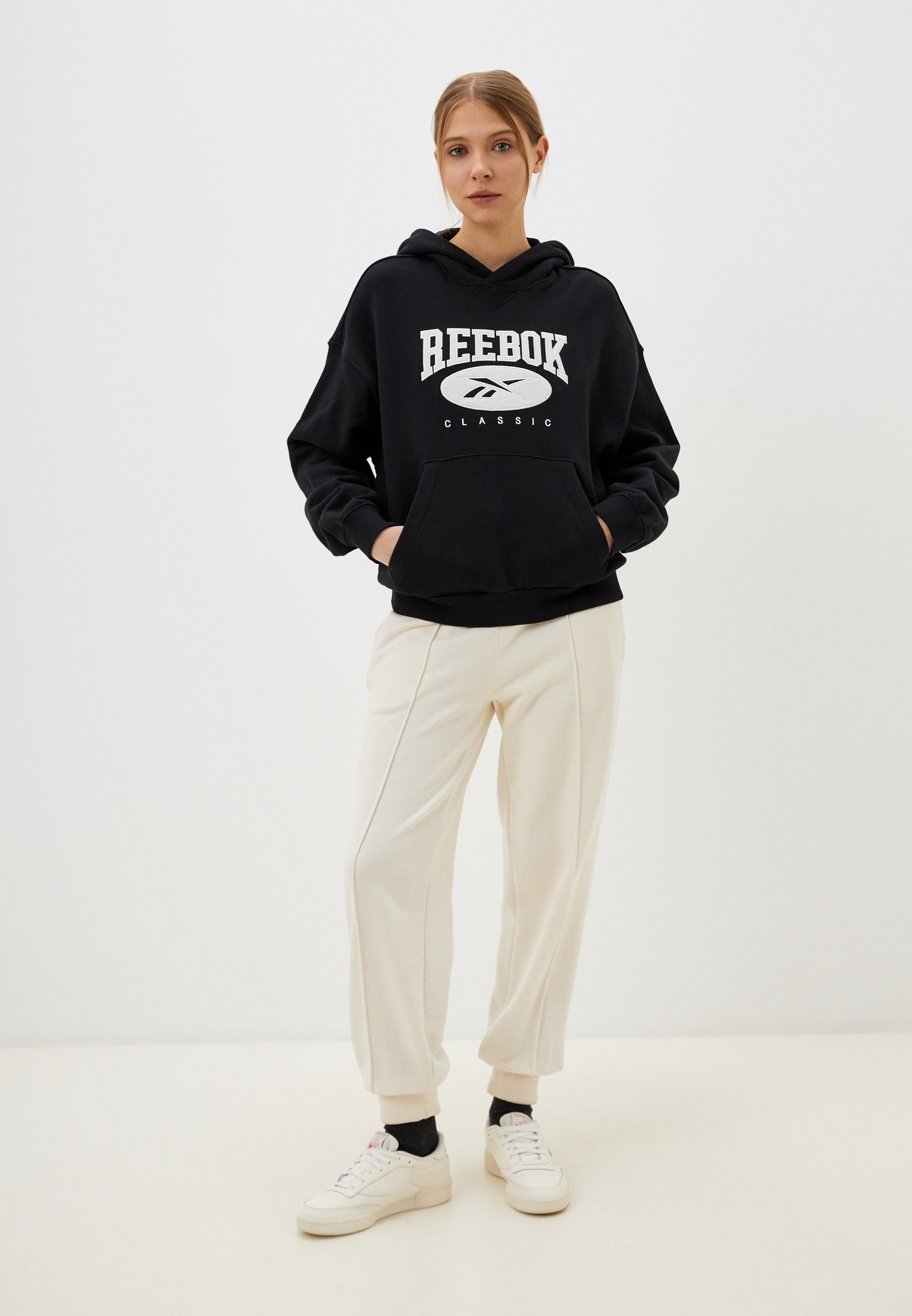 Reebok REEBOK CLASSICS NATURAL DYE BIG LOGO HOODIE RTLACV925801 Lamoda