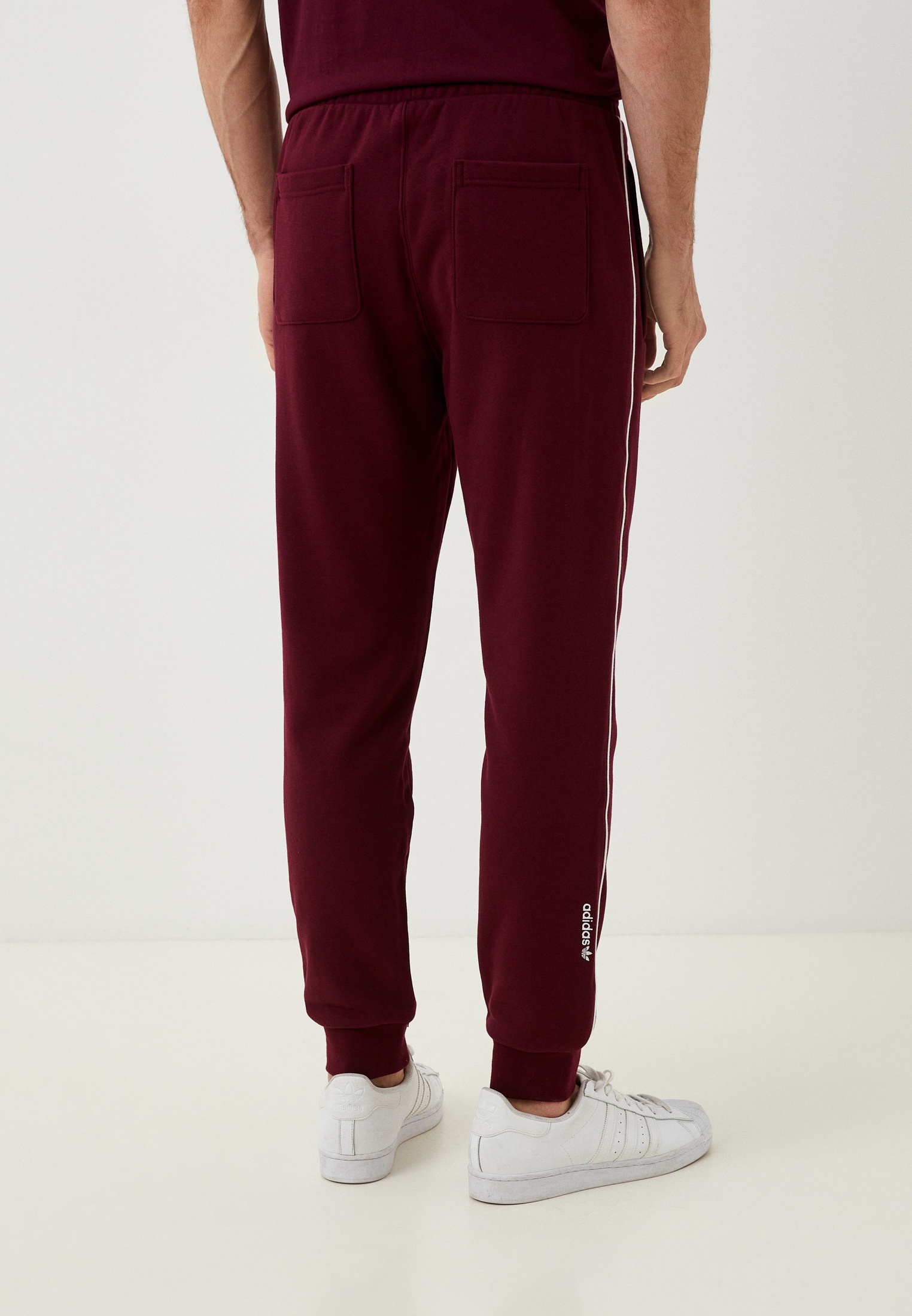 Adidas burgundy sweatpants discount