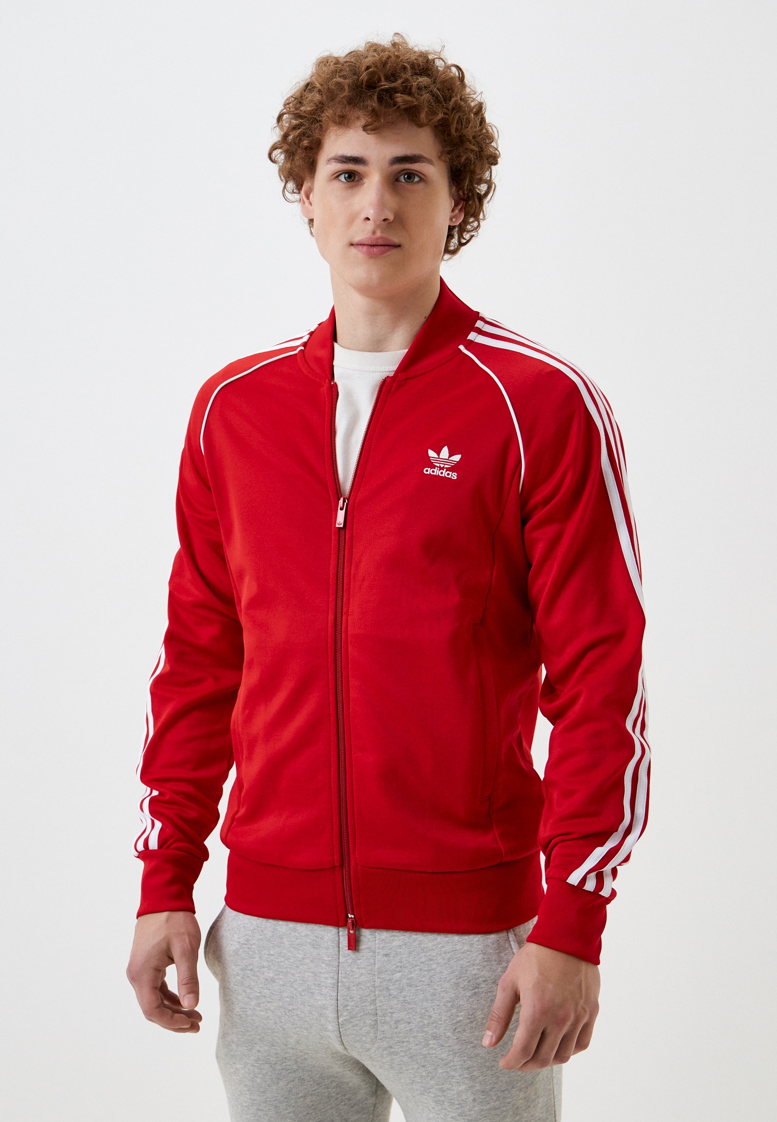 Red on red adidas sales