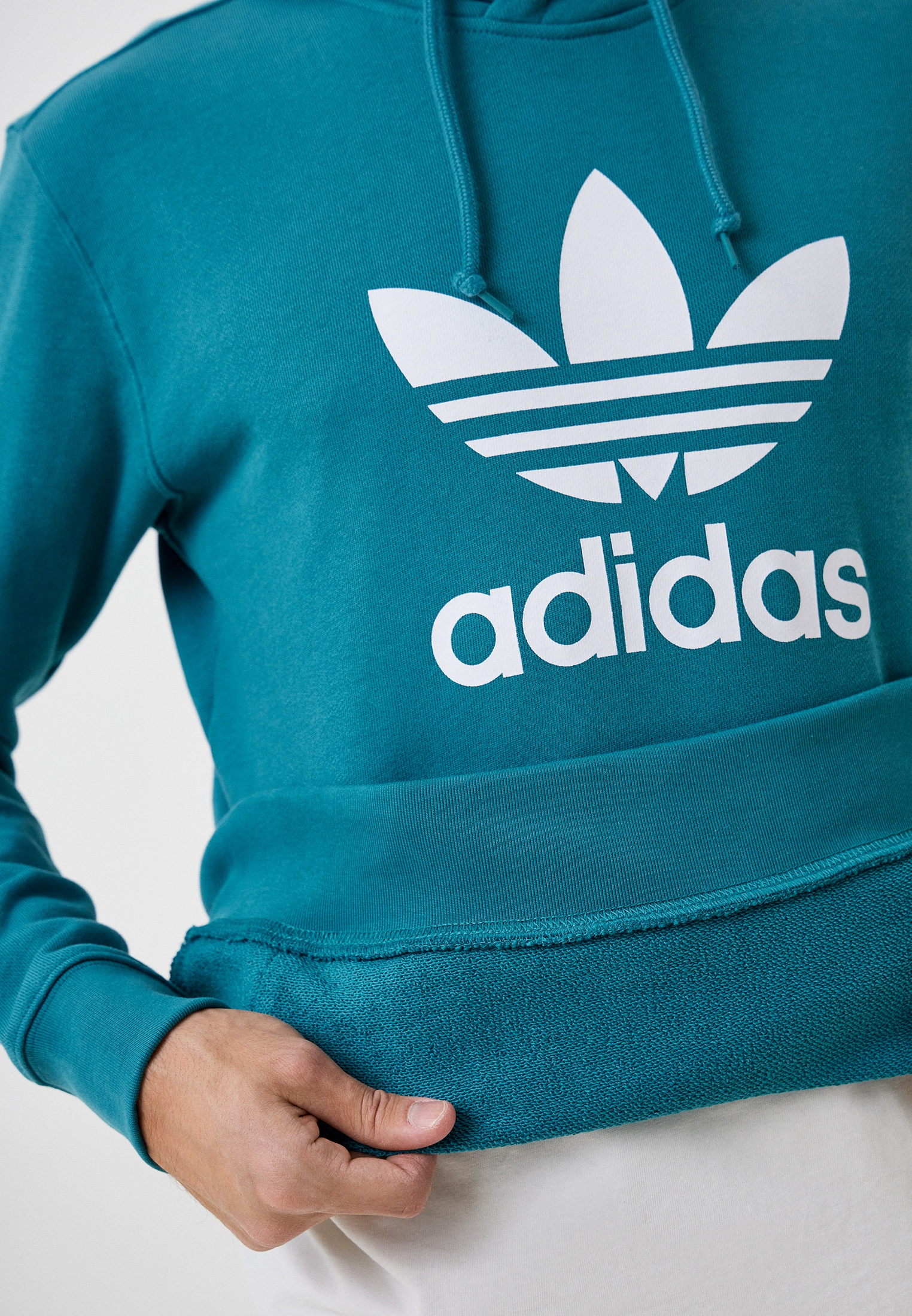 Adidas best sale trefoil pullover