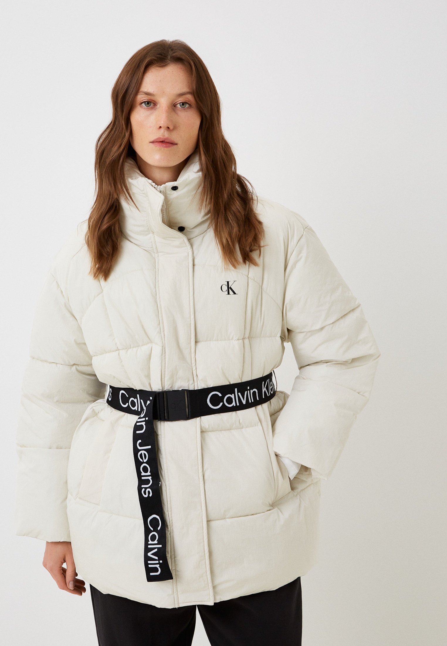 Куртка утепленная Calvin Klein Jeans, цвет: бежевый, RTLACW544001 ...
