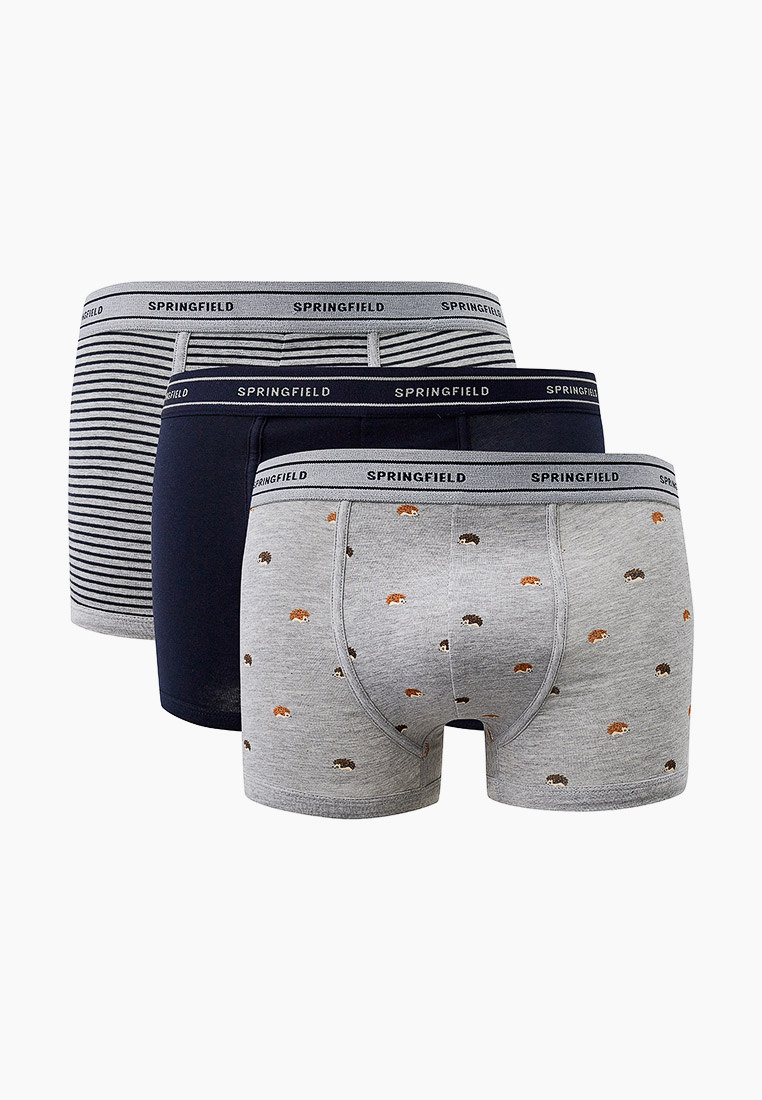 Трусы 3 шт. Springfield Boxers briefs, цвет: серый, RTLACW849101 ...
