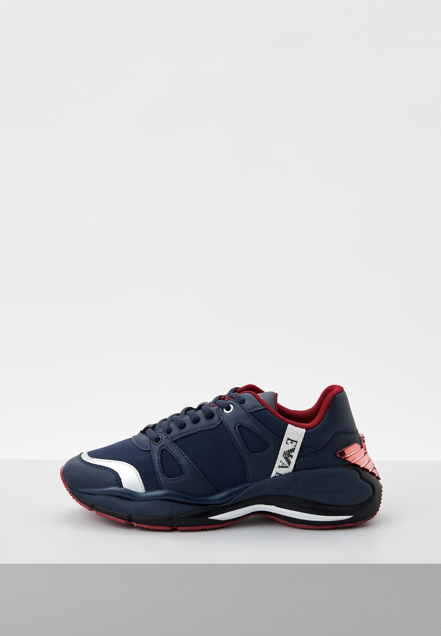 Кроссовки Emporio Armani, цвет: синий, RTLACX017001 — купить в интернет ...