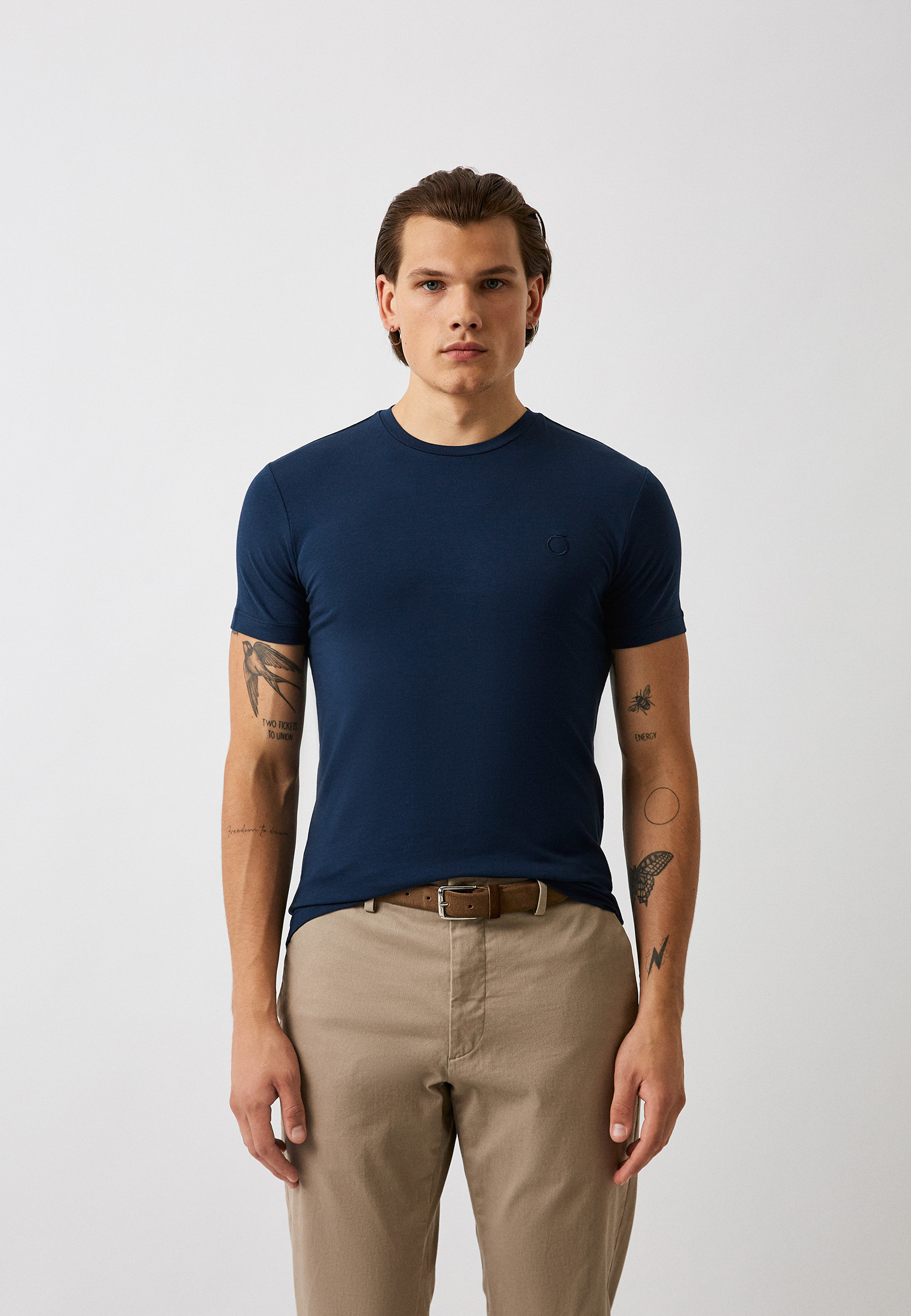 Футболка Trussardi, цвет: синий, RTLACX485801 — купить в интернет ...