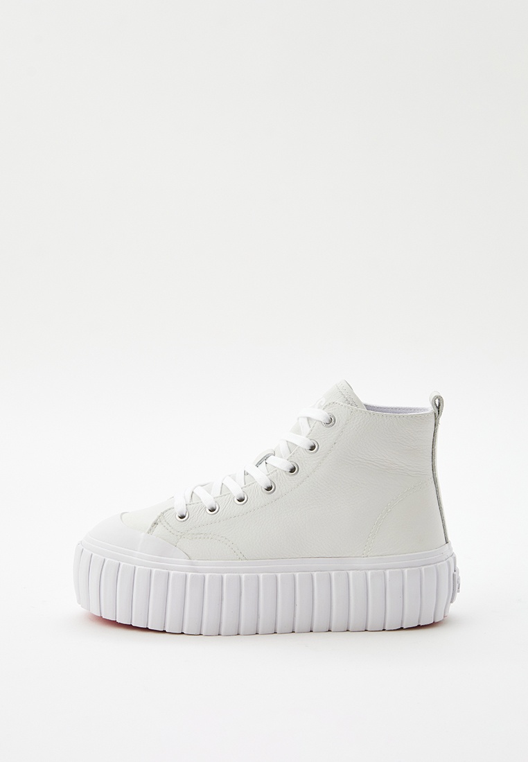 Кеды Diesel, цвет: белый, RTLACX598801 — купить в интернет-магазине Lamoda