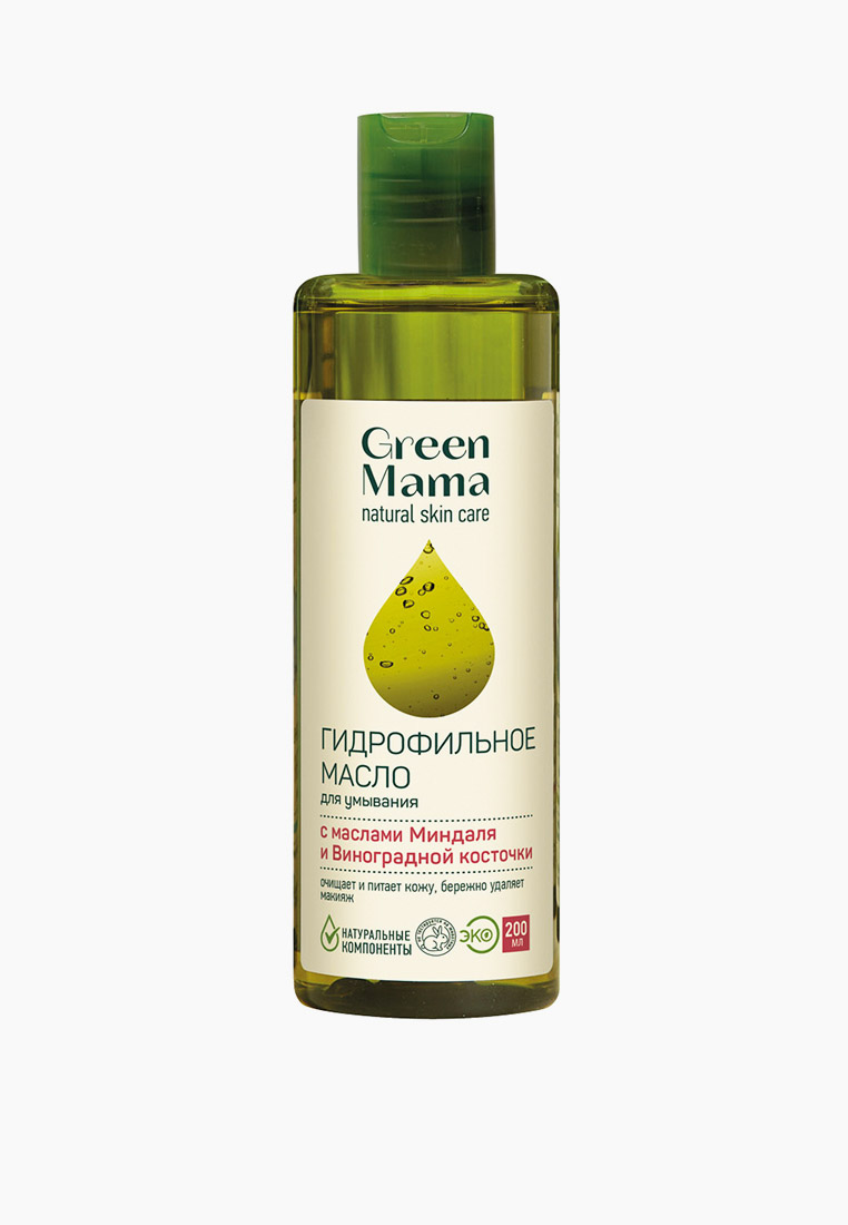 Гидрофильное масло Green Mama "Масло миндаля и виноградной косточки ...