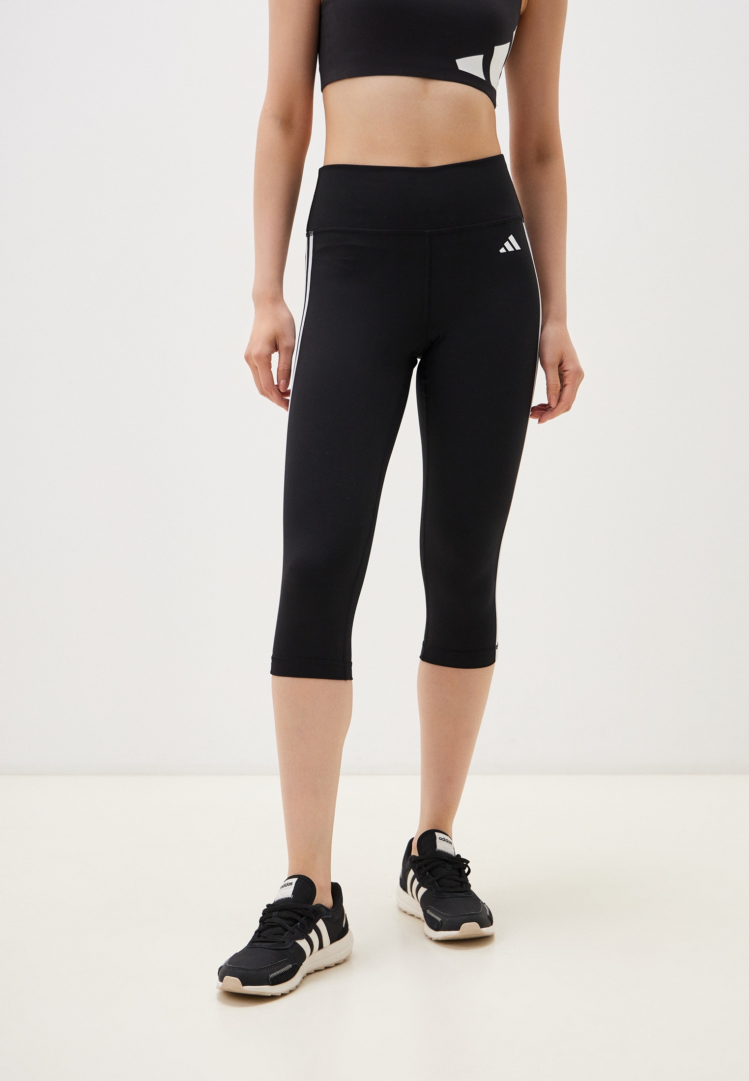 Тайтсы adidas TE 3S 34 TIG, цвет: черный, RTLACX683203 — купить в ...