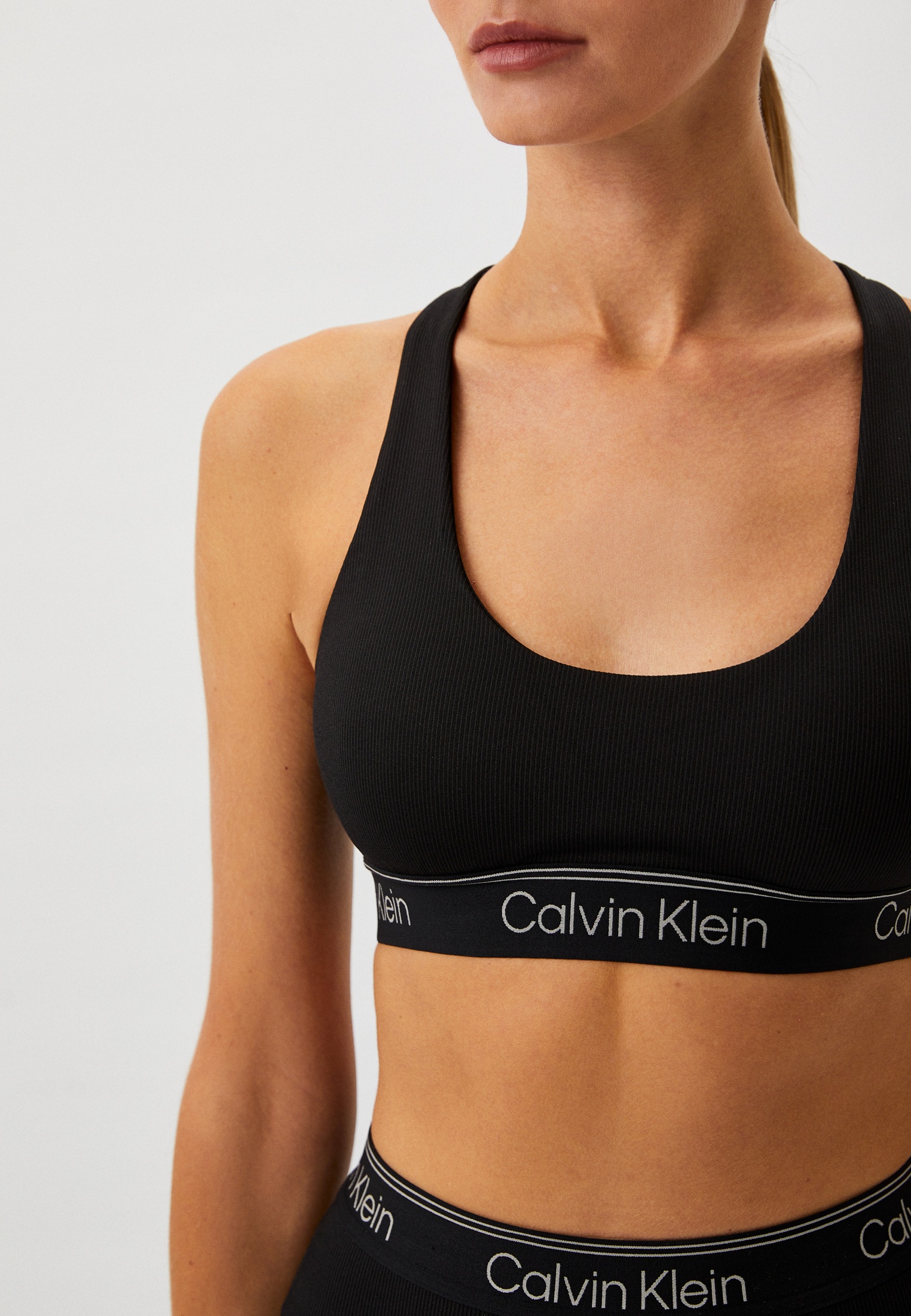 CK Sport Athletic Medium Impact Racerback Sports Bra