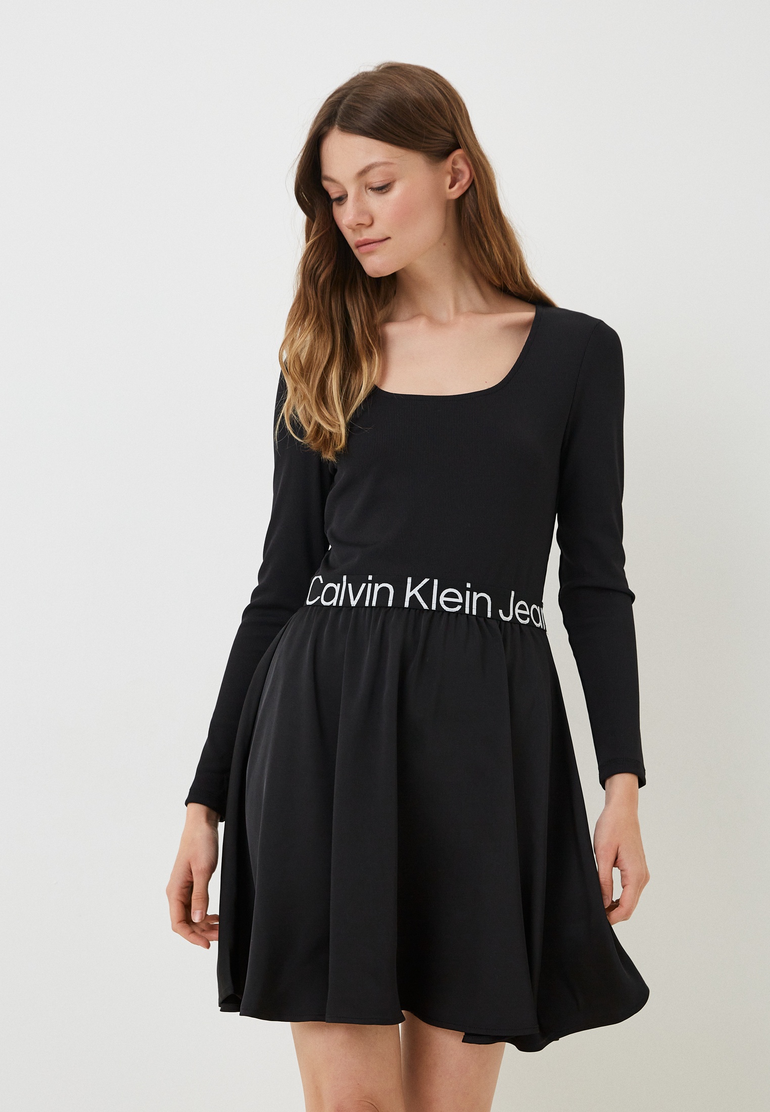 Платье Calvin Klein Jeans, цвет: черный, RTLACY303601 — купить в ...