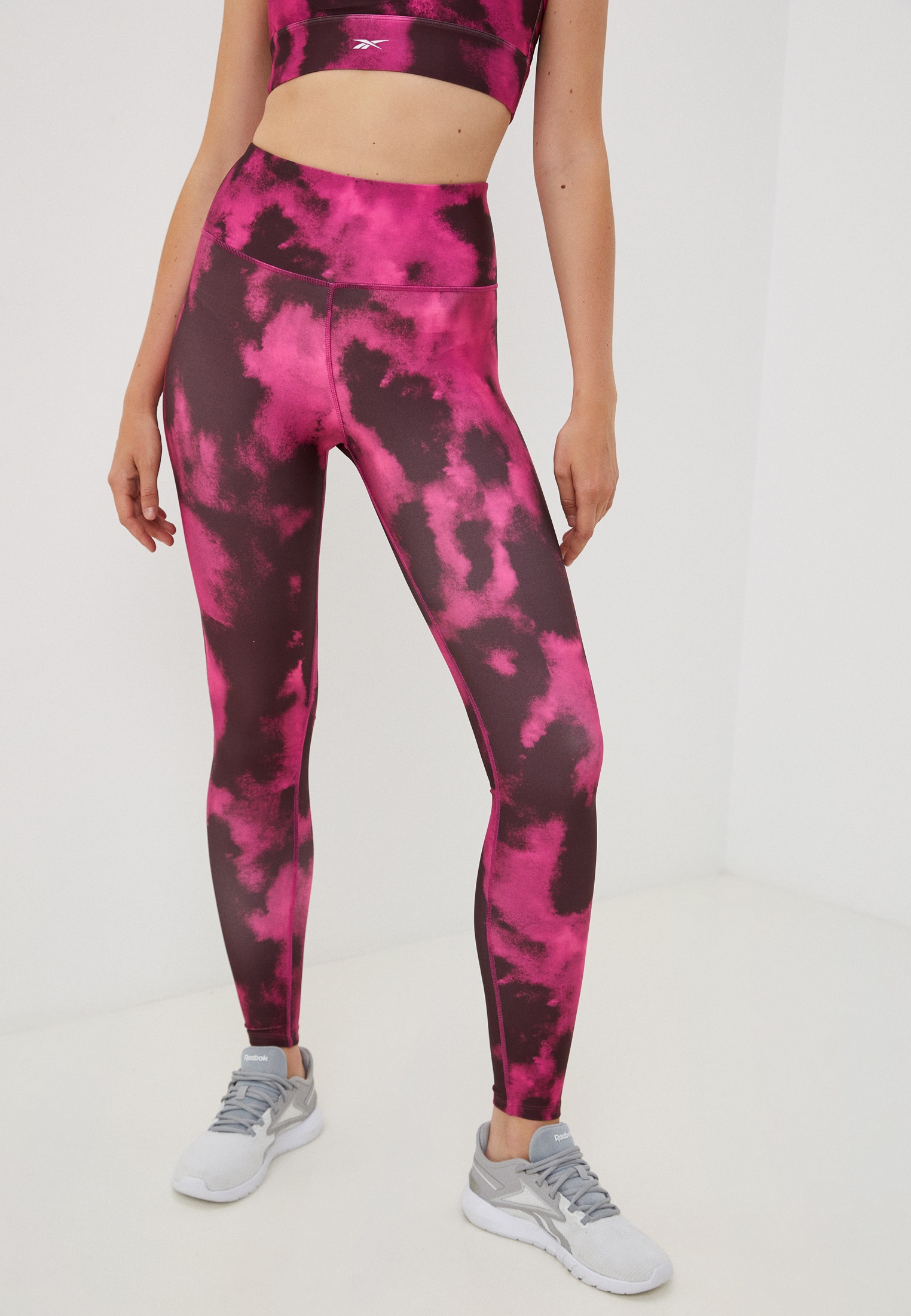 Тайтсы Reebok ID TRAIN PRINTED TIGHT, цвет: фуксия, RTLACY316301 ...