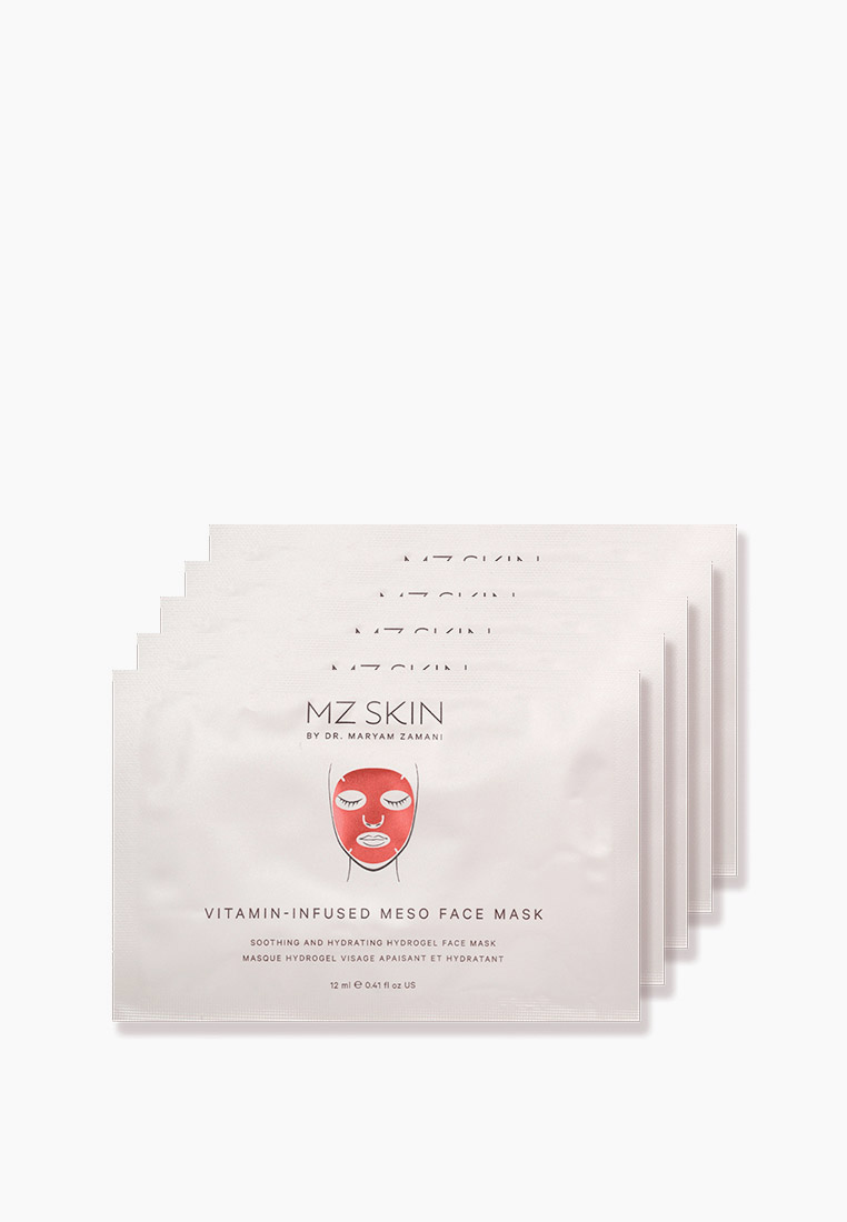 Маски для лица 5 шт. MZ Skin успокаивающие, цвет: прозрачный ...