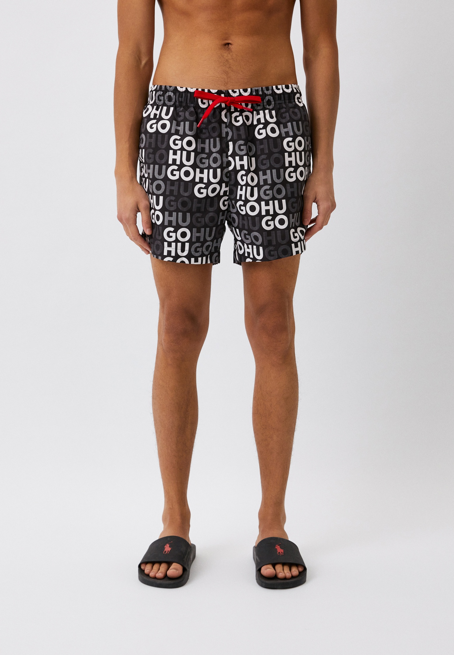 Шорты для плавания Hugo FAME, цвет: черный, RTLACY537401 — купить в ...