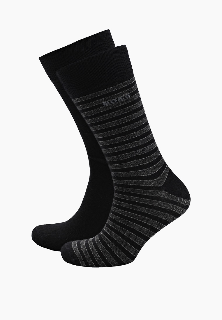Calzini BOSS 2P RS Rib Stripe | Uomo Dark Blue | Cotone Design Moderno