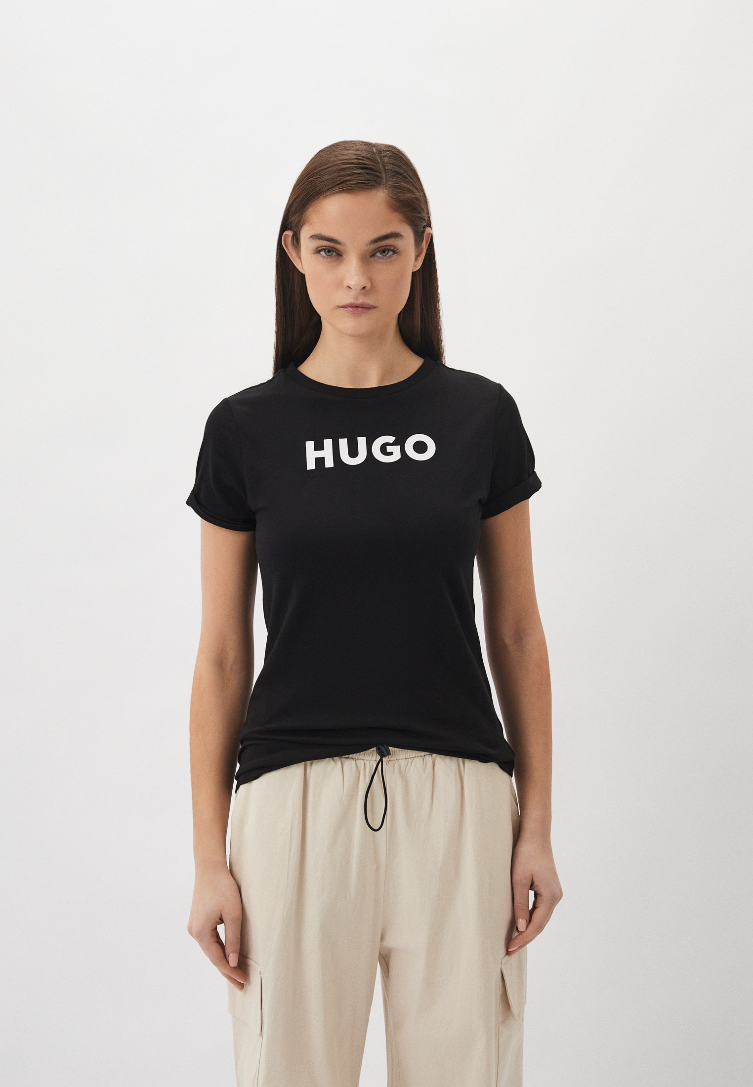 Футболка Hugo The HUGO Tee, цвет: черный, RTLACY775201 — купить в ...