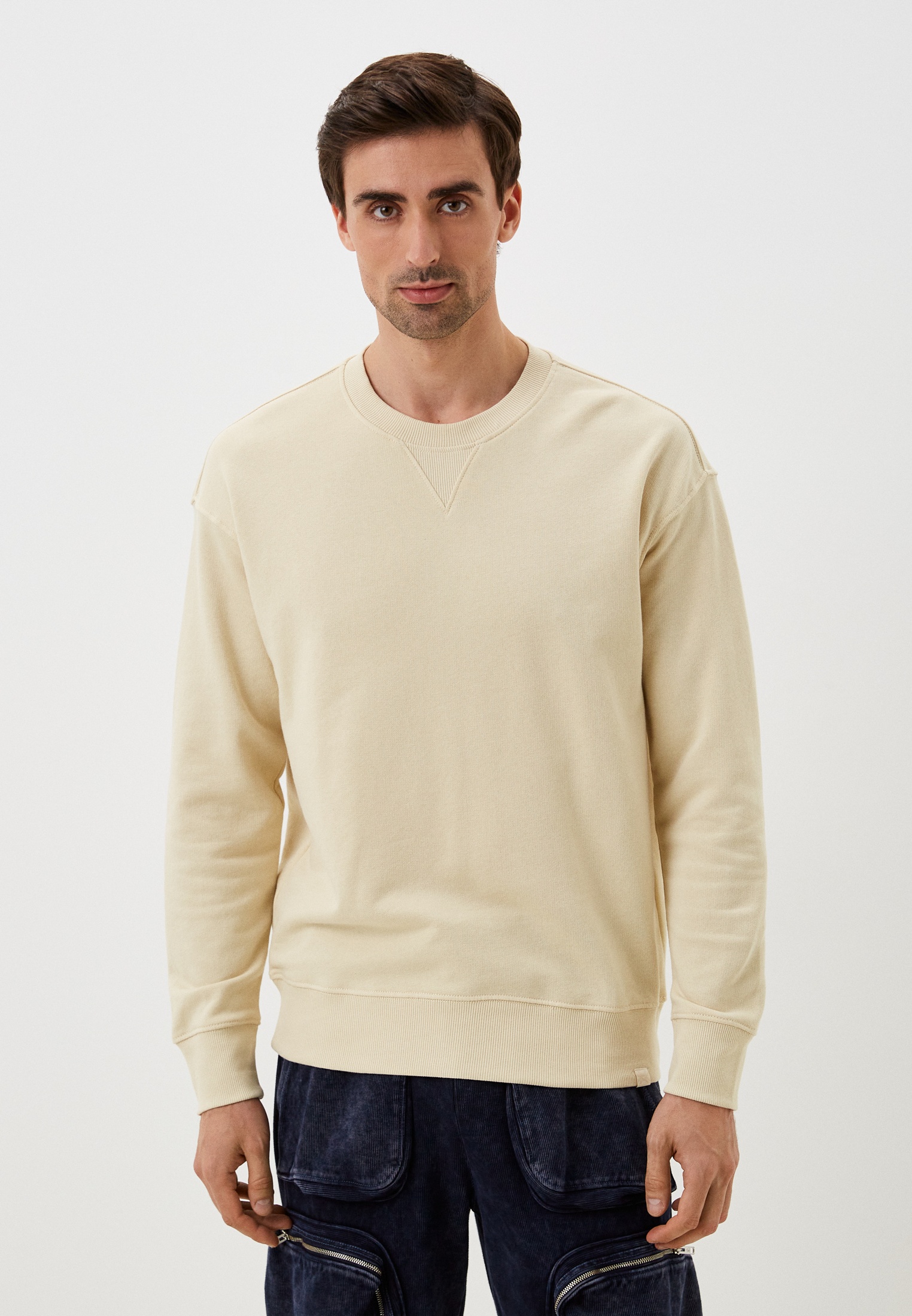 Свитшот United Colors of Benetton, цвет: бежевый, RTLACY800201 — купить ...