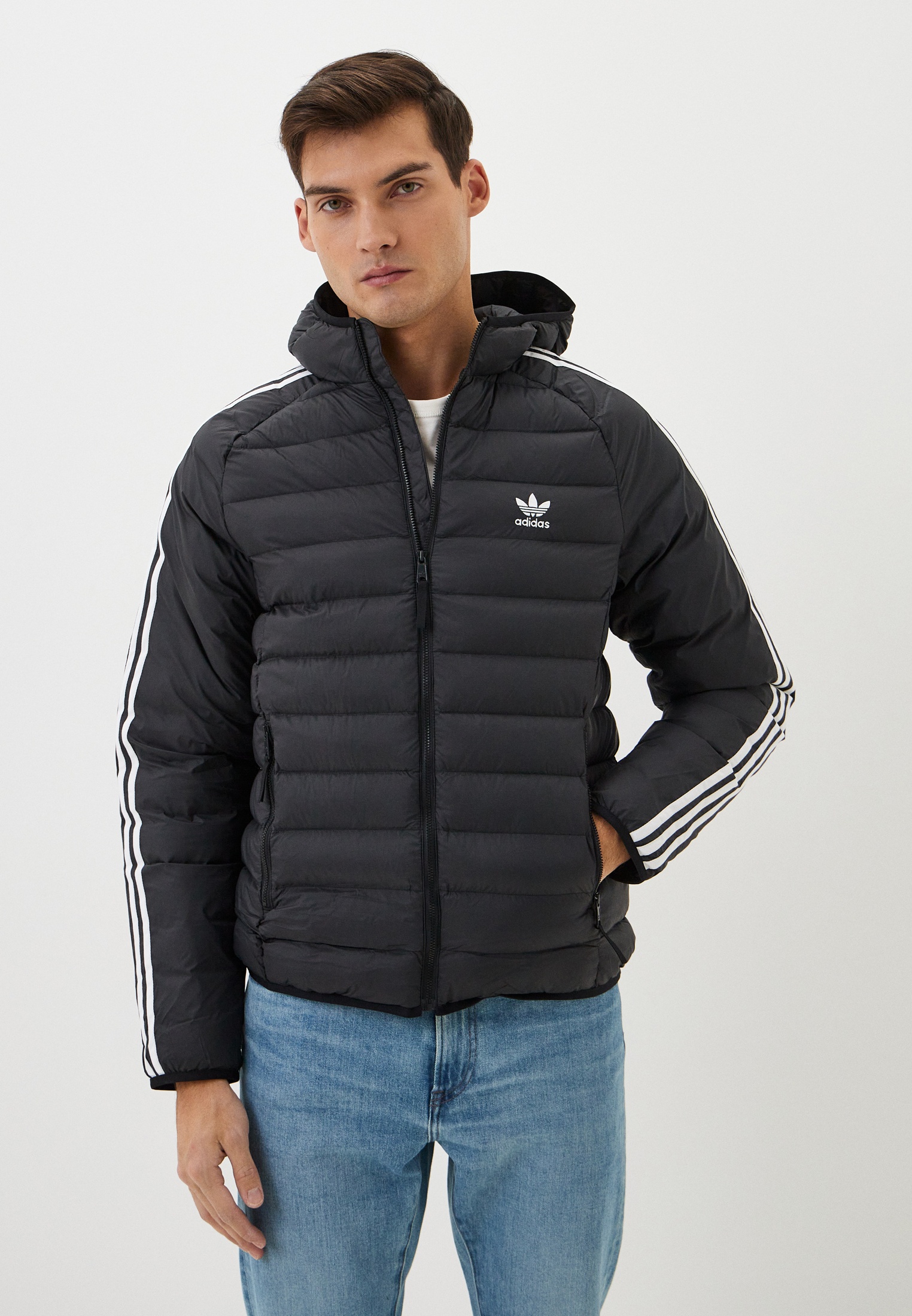 Adidas originals hooded puff hotsell
