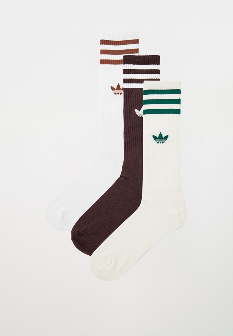 Носки 3 пары adidas Originals SOLID CREW SOCK, цвет: белый ...