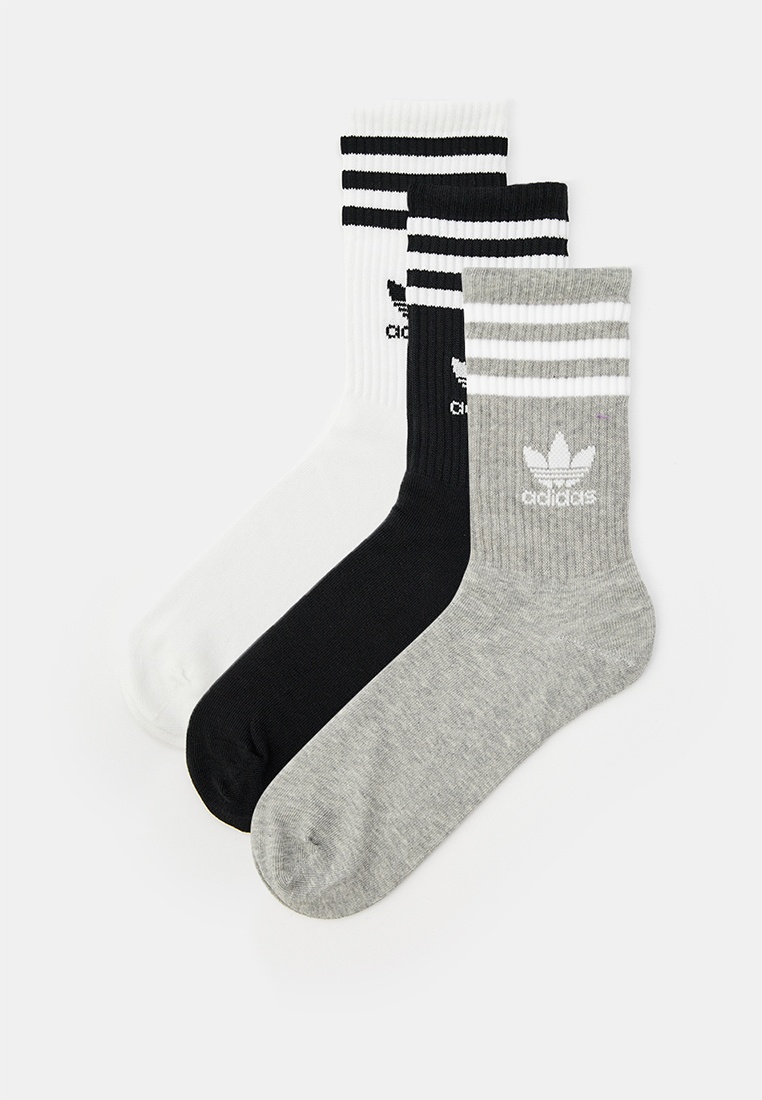Носки 3 пары adidas Originals MID CUT CRW SCK, цвет: белый ...
