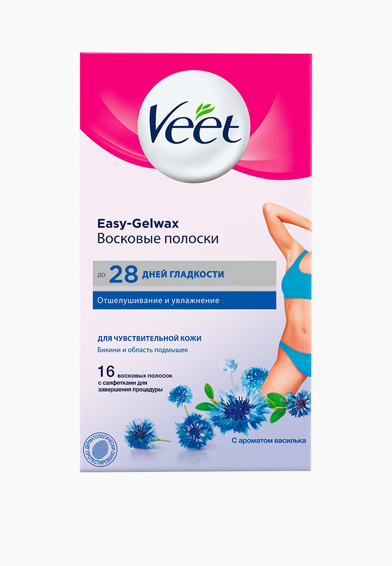 Полоски для депиляции Veet Восковые для чувствительной кожи (линия ...