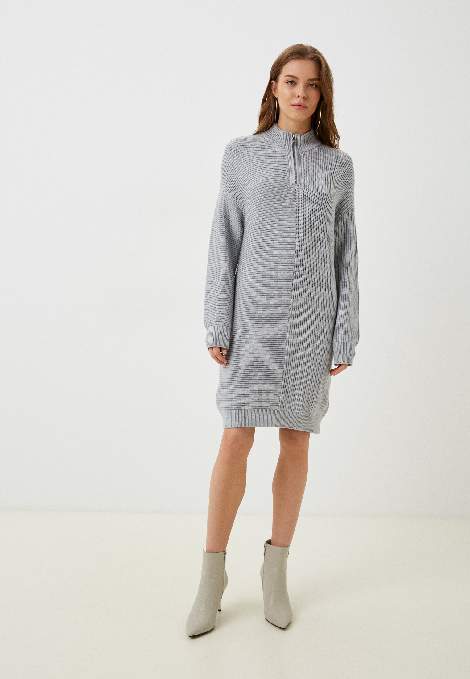 Платье Guess, цвет: серый, RTLACZ140001 — купить в интернет-магазине Lamoda