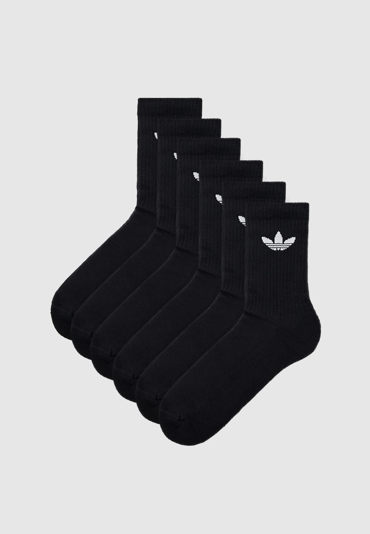 Носки 6 пар adidas Originals TRE CRW SCK 6PP, цвет: черный ...