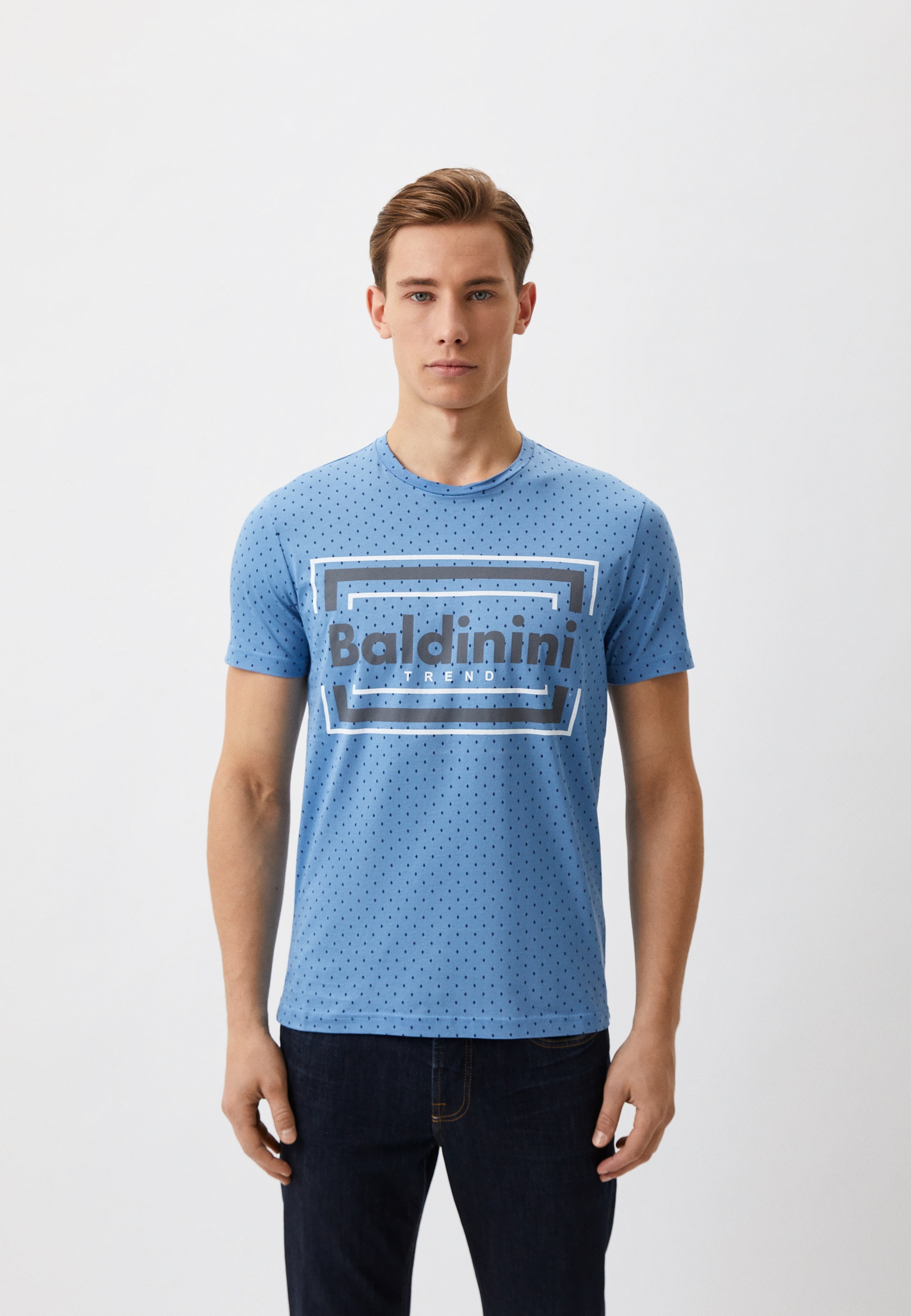 Футболка Baldinini Trend, цвет: голубой, RTLACZ323101 — купить в ...