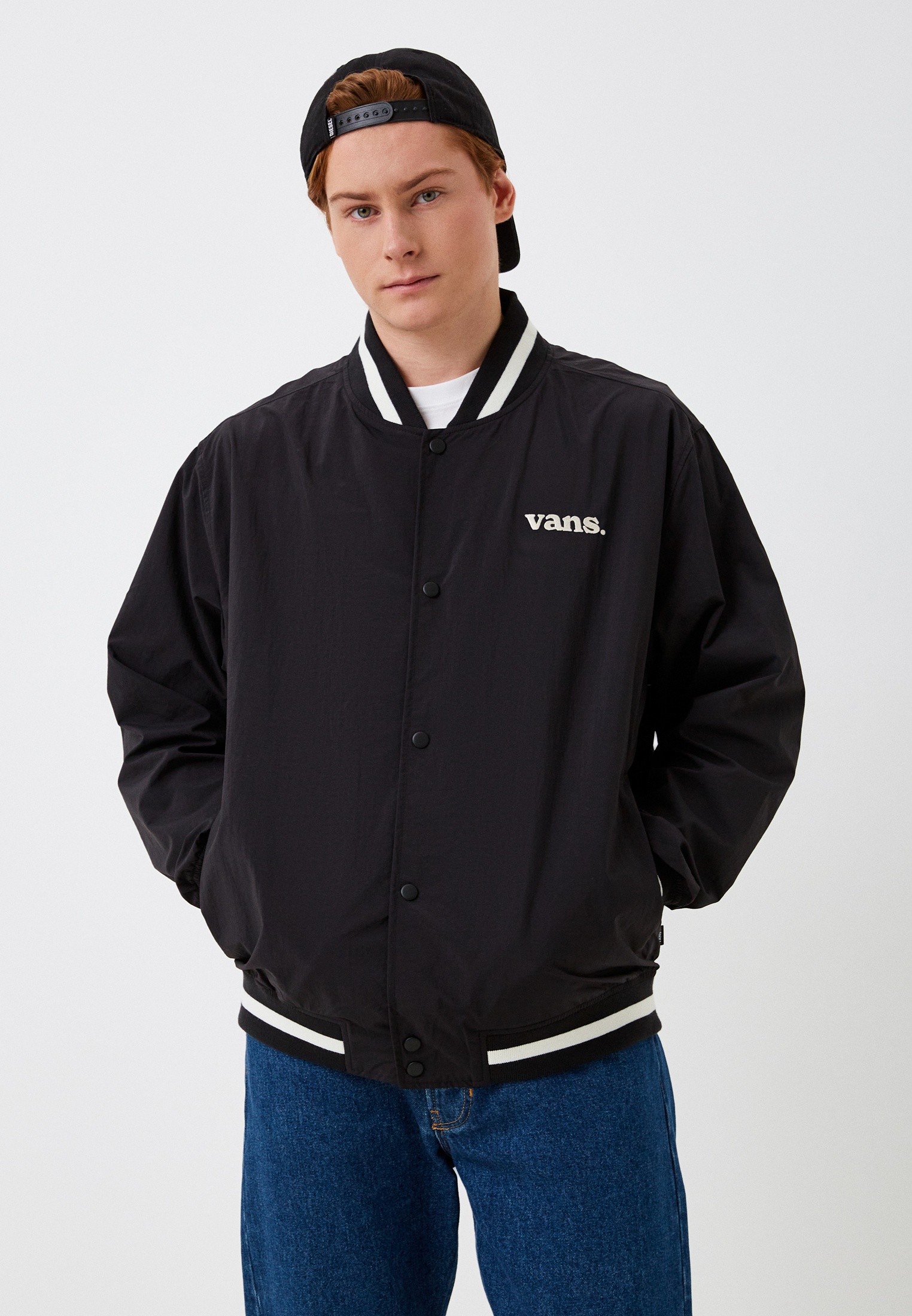 Куртка Vans, цвет: черный, RTLACZ479801 — купить в интернет-магазине Lamoda