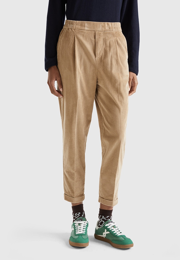 Брюки United Colors of Benetton, цвет: бежевый, RTLACZ508001 — купить в ...