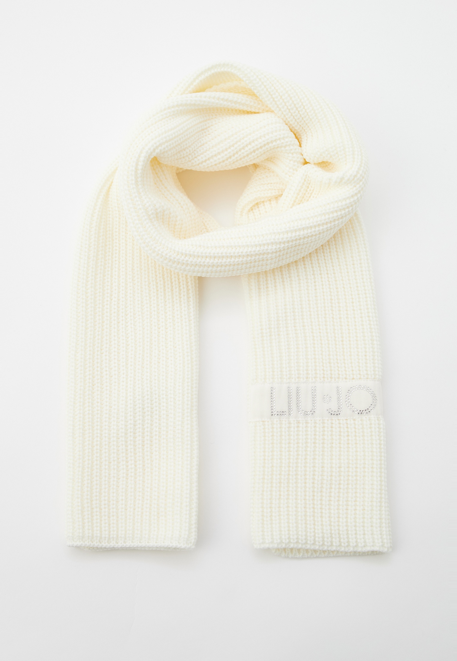 Шарф Liu Jo, цвет: белый, RTLACZ792401 — купить в интернет-магазине Lamoda