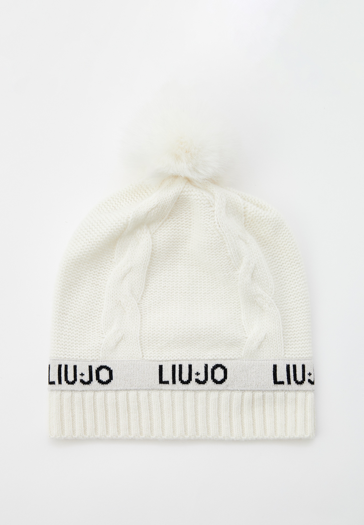 Шапка Liu Jo, цвет: белый, RTLACZ801601 — купить в интернет-магазине Lamoda