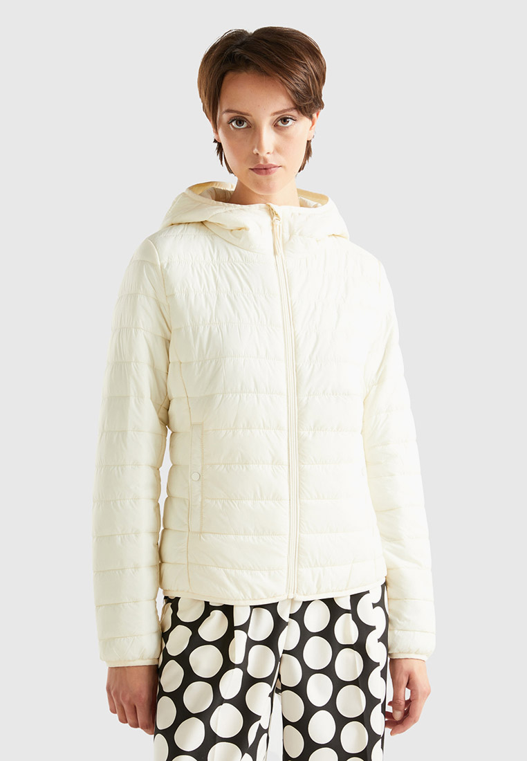 Куртка утепленная United Colors of Benetton, цвет: белый, RTLACZ905001 ...