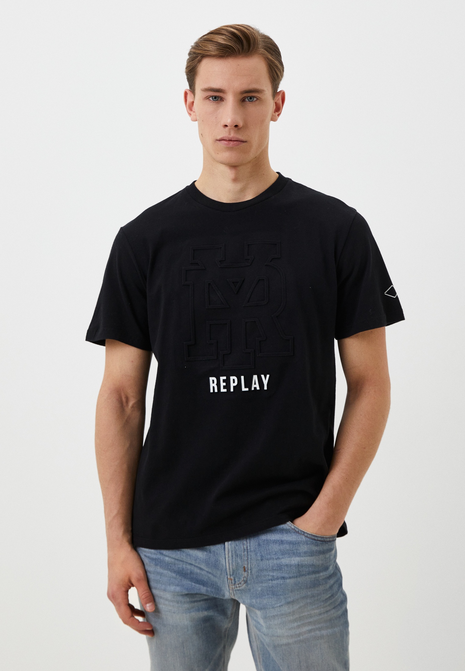 Футболка Replay, цвет: черный, RTLADA034001 — купить в интернет ...