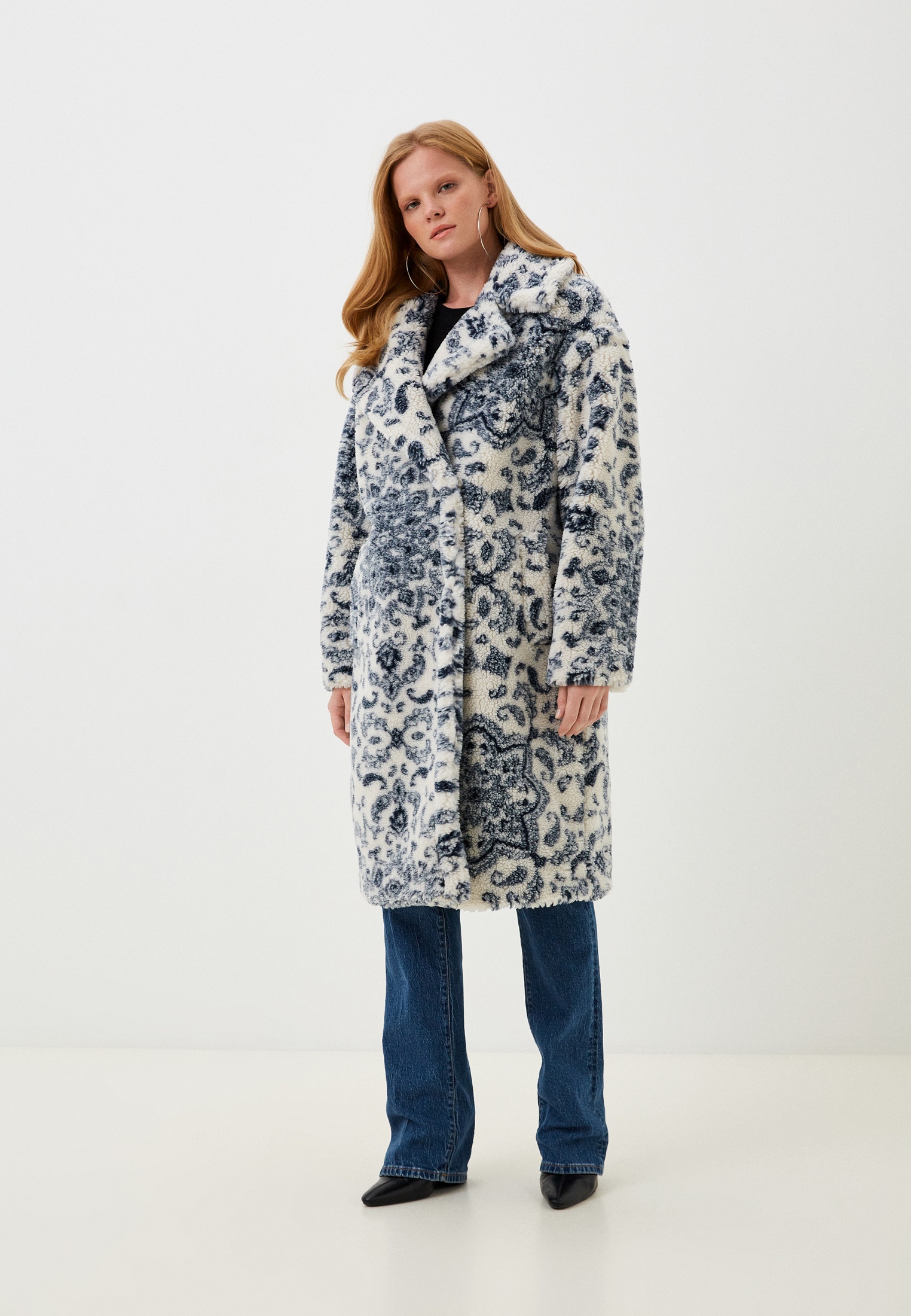 Шуба Guess, цвет: бежевый, RTLADA335501 — купить в интернет-магазине Lamoda