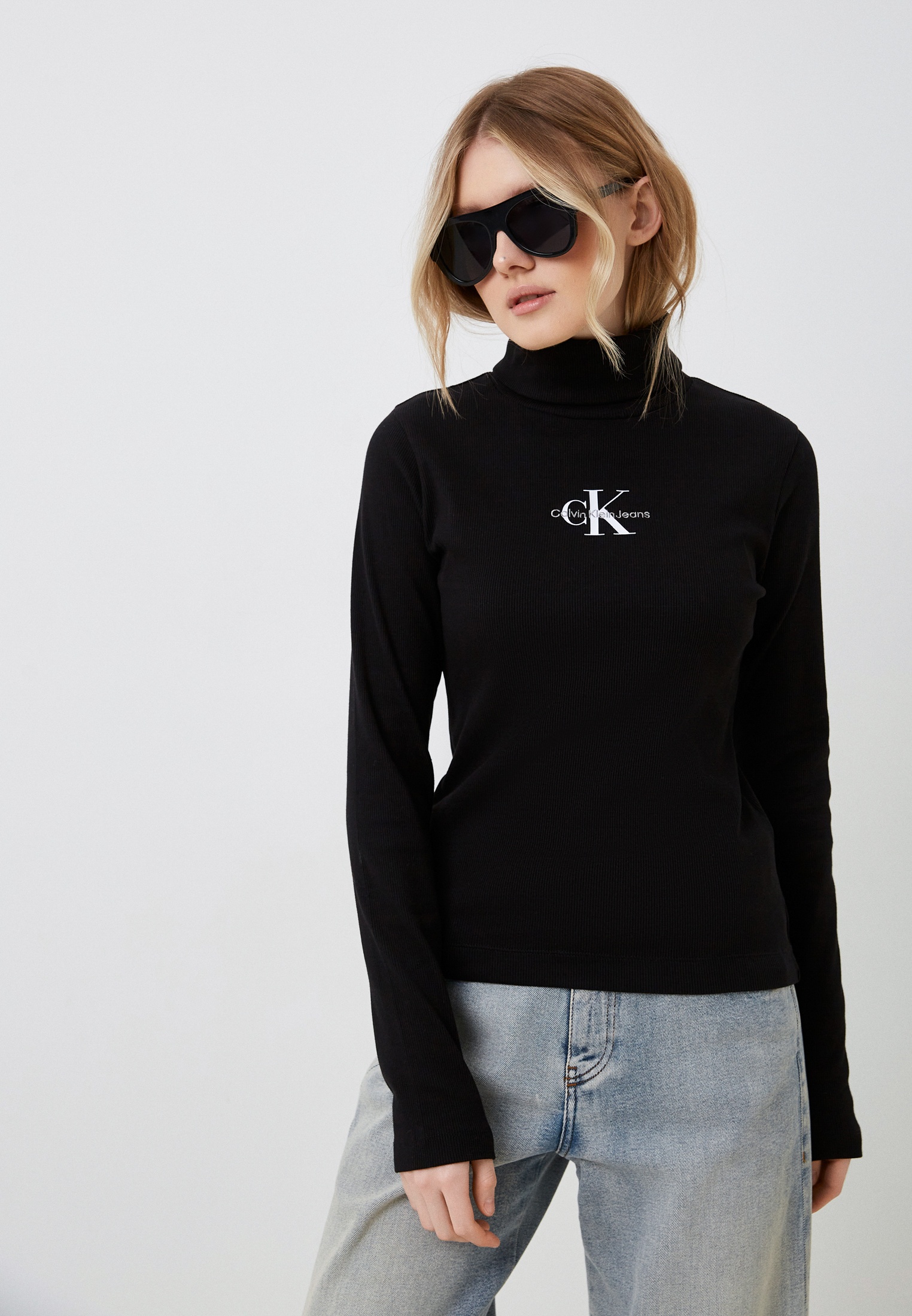 Водолазка Calvin Klein Jeans, цвет: черный, RTLADA542201 — купить в ...