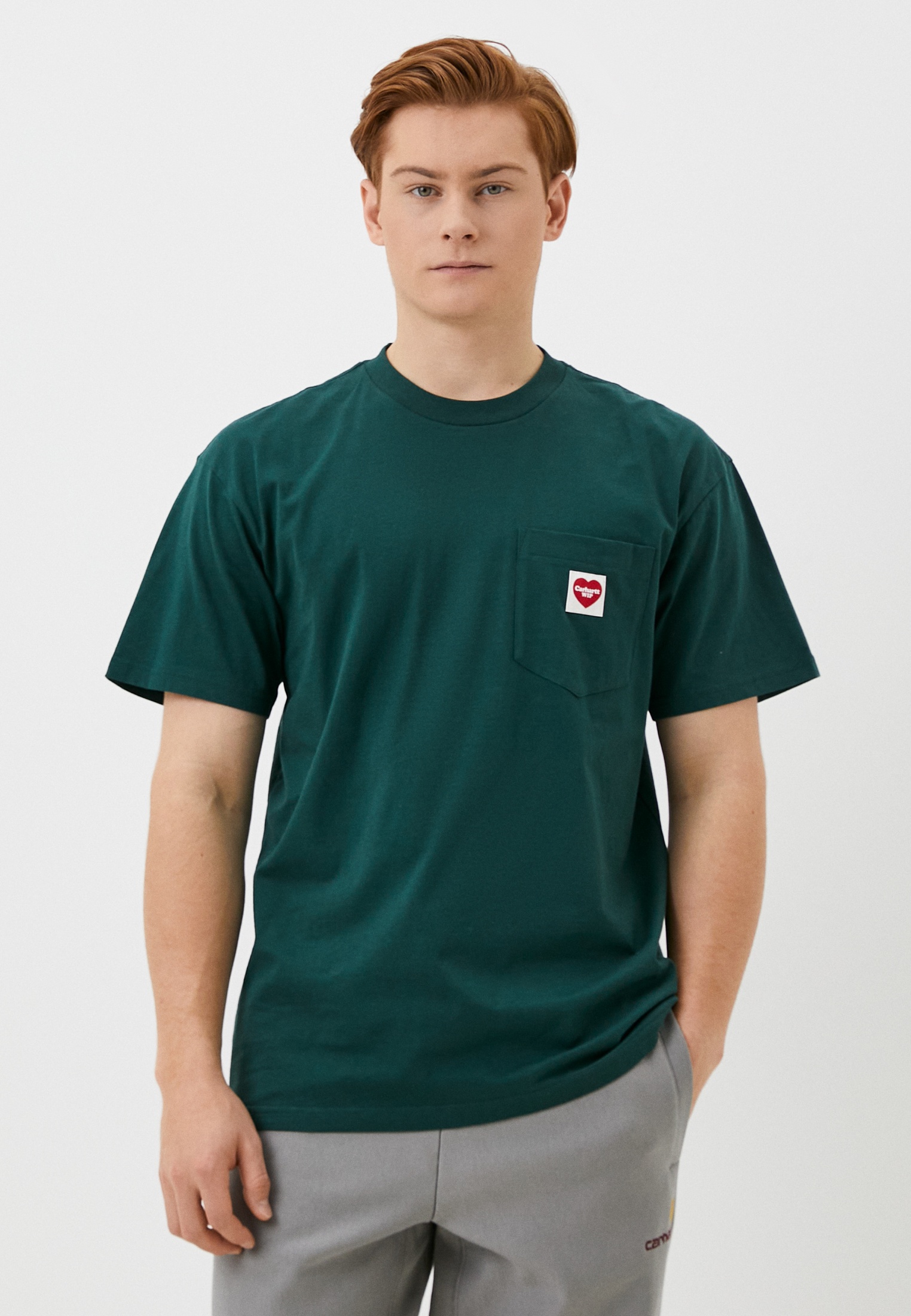 Футболка Carhartt WIP, цвет: зеленый, RTLADA944601 — купить в интернет ...