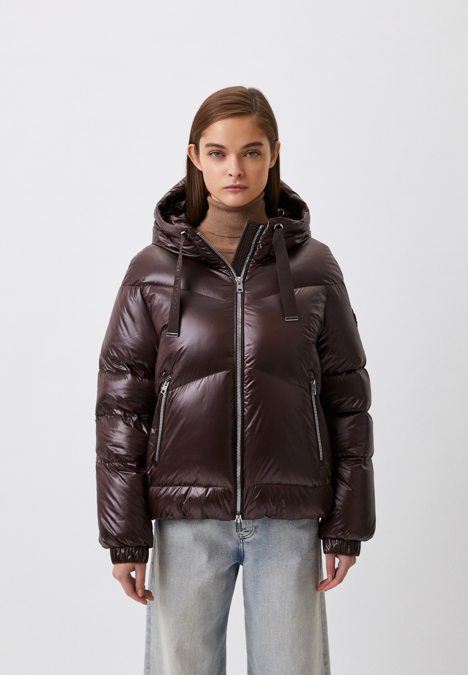 Пуховик Woolrich, цвет: коричневый, RTLADB068101 — купить в интернет ...