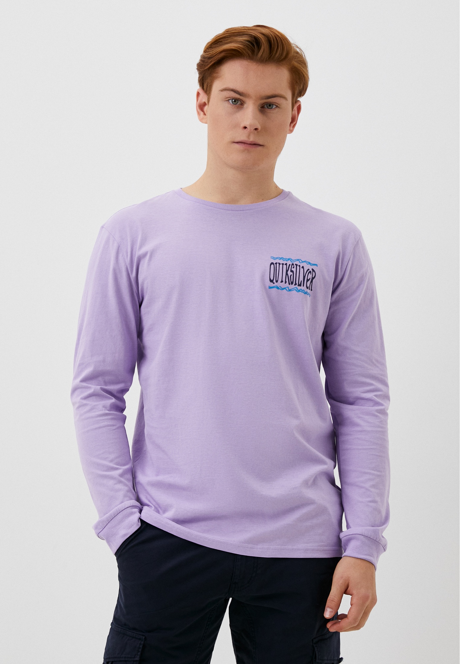Лонгслив Quiksilver TAKINGROOTSLS TEES PNG0, цвет: фиолетовый ...