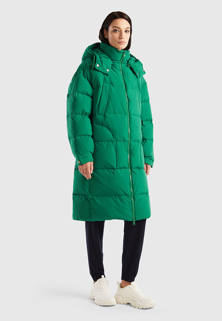 Пуховик United Colors of Benetton, цвет: зеленый, RTLADB355701 — купить ...