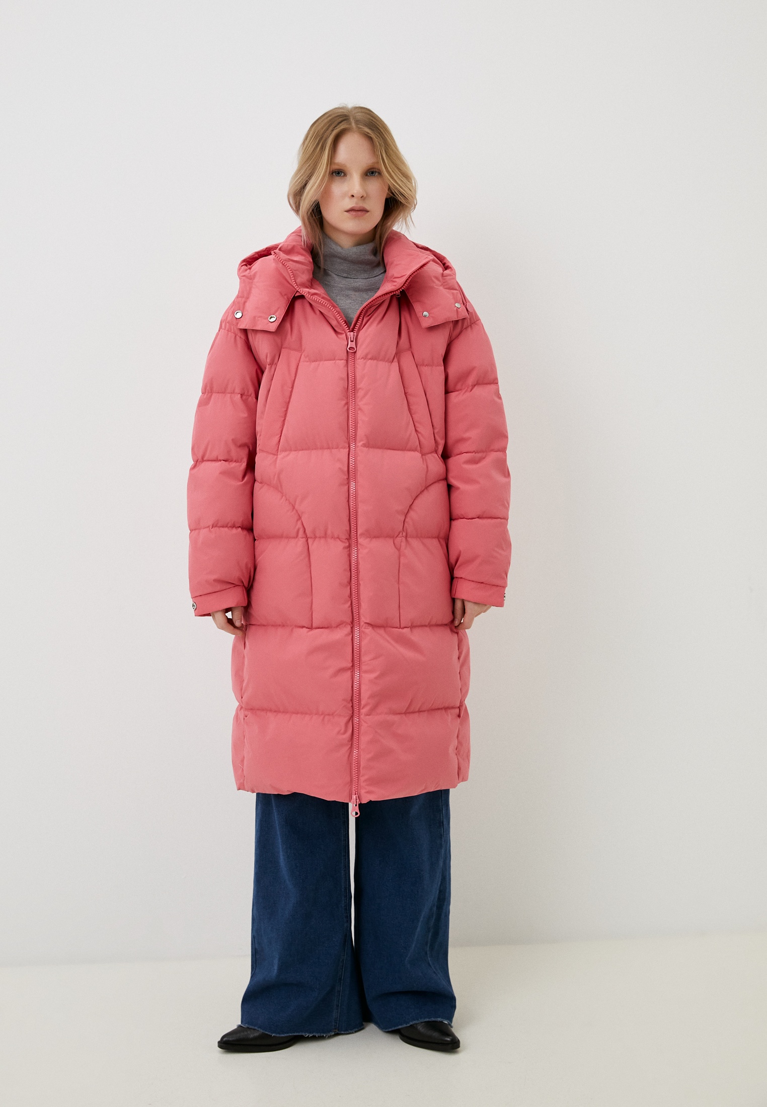 Пуховик United Colors of Benetton, цвет: розовый, RTLADB355801 — купить ...